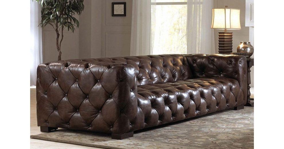 JVmoebel ChesterfieldSofa »Ledersofa Couch Polster Designersofa Leder