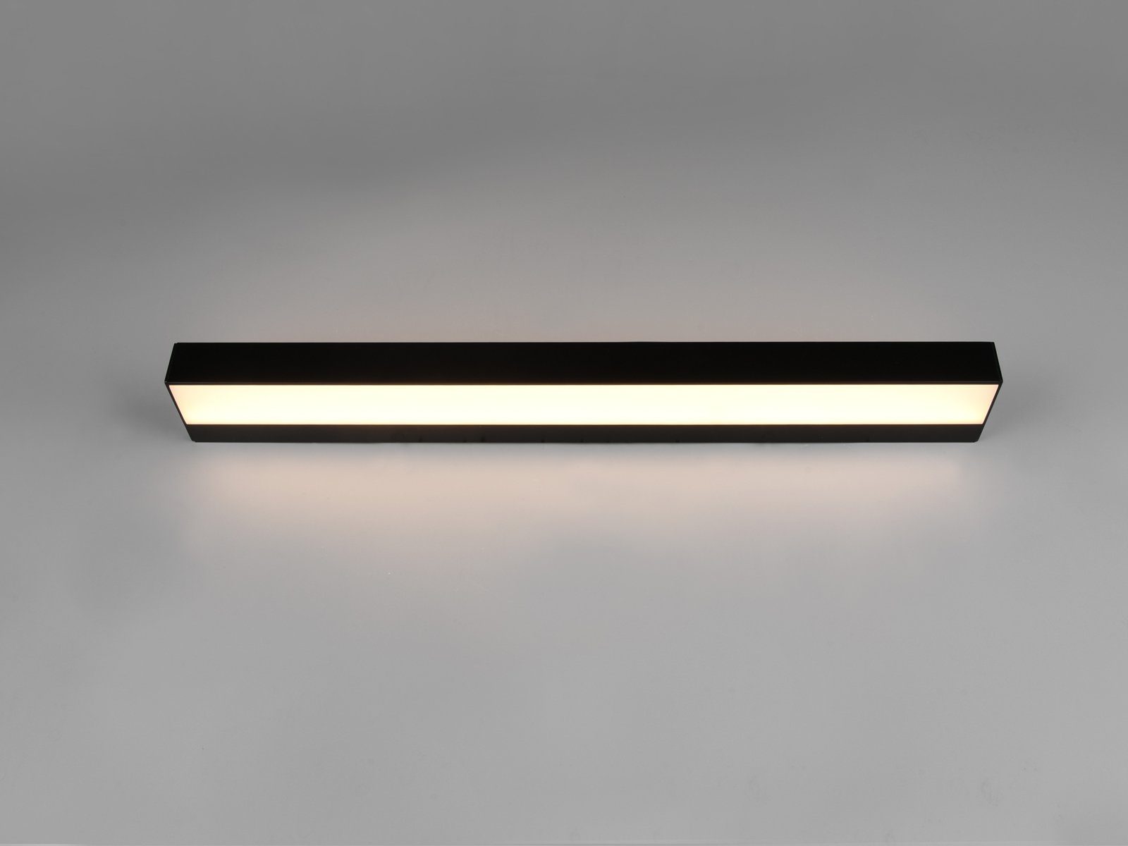 Weiß Warmweiß, LED fest Schwarz Wand Beleuchtung Up Spiegelleuchte, Down indirekte and matt integriert, B Badezimmerlampen 60cm Set / 2er meineWunschleuchte
