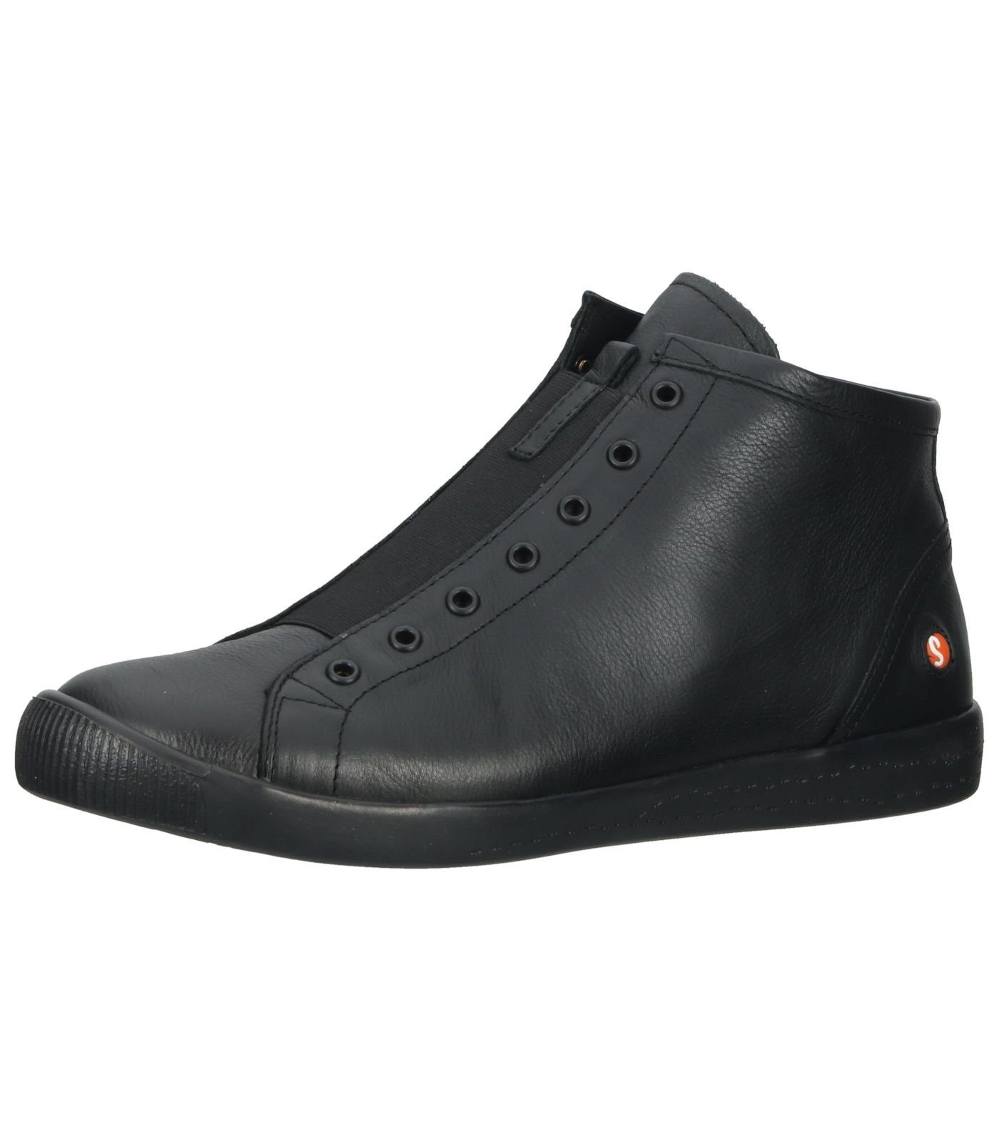 softinos Sneaker Leder Sneaker Schwarz