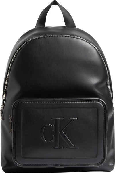 Calvin Klein Jeans Cityrucksack »SCULPTED CAMPUS BP35 PIPPING«, mit Logo Prägung