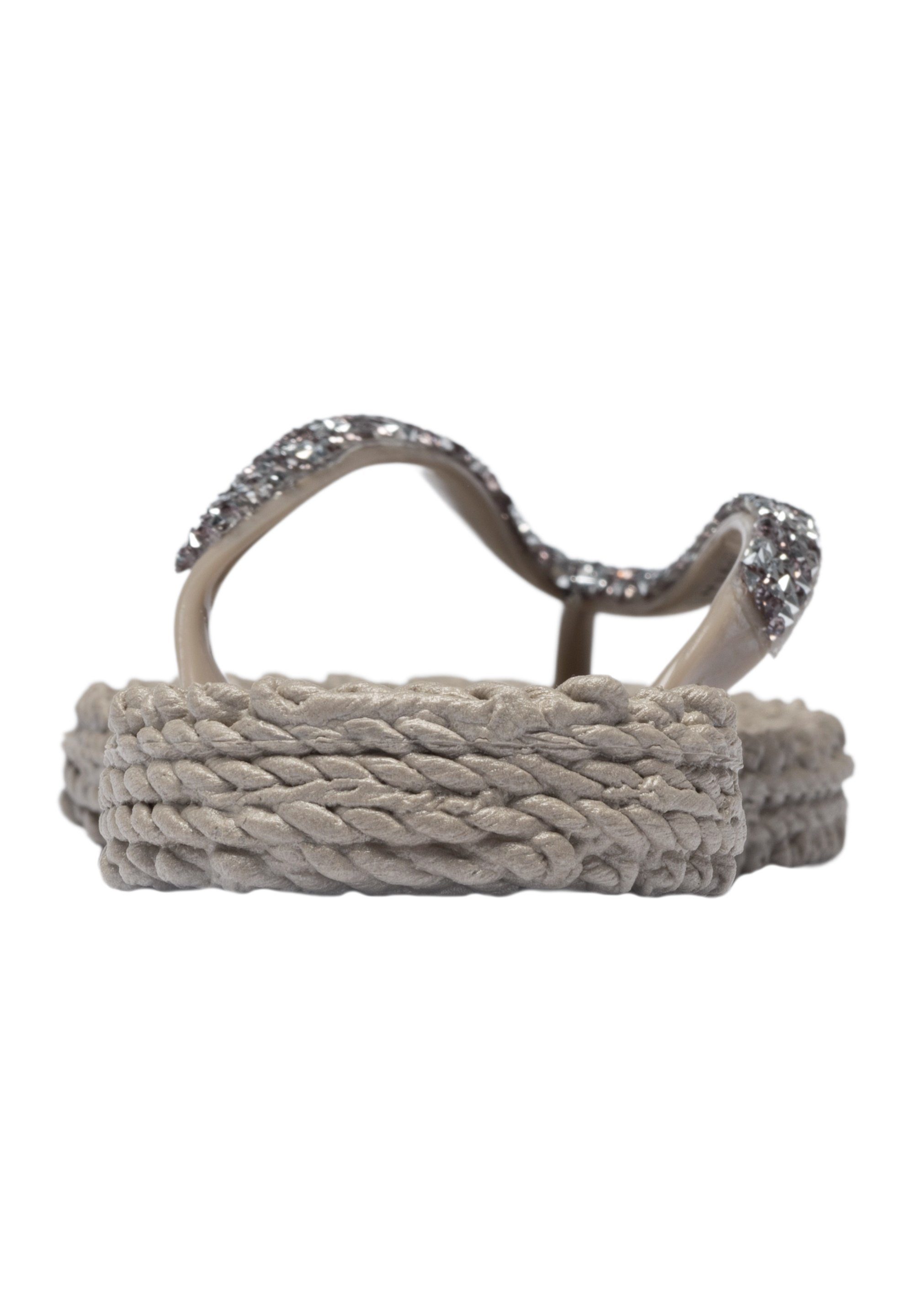 Ilse Jacobsen CHEERFUL03G Zehentrenner Leicht & flexibel, Massageeffekt, mit Glitzer, hoher Tragekomfort