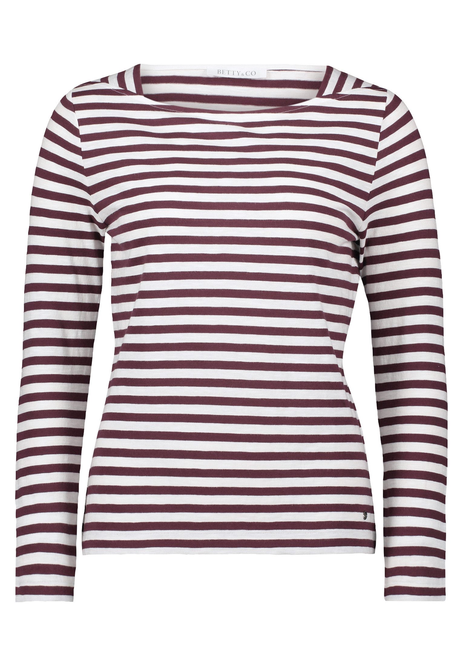 Betty&Co Kurzarmshirt Damen Ringelshirt mit U-Boot-Ausschnitt (1-tlg) günstig online kaufen