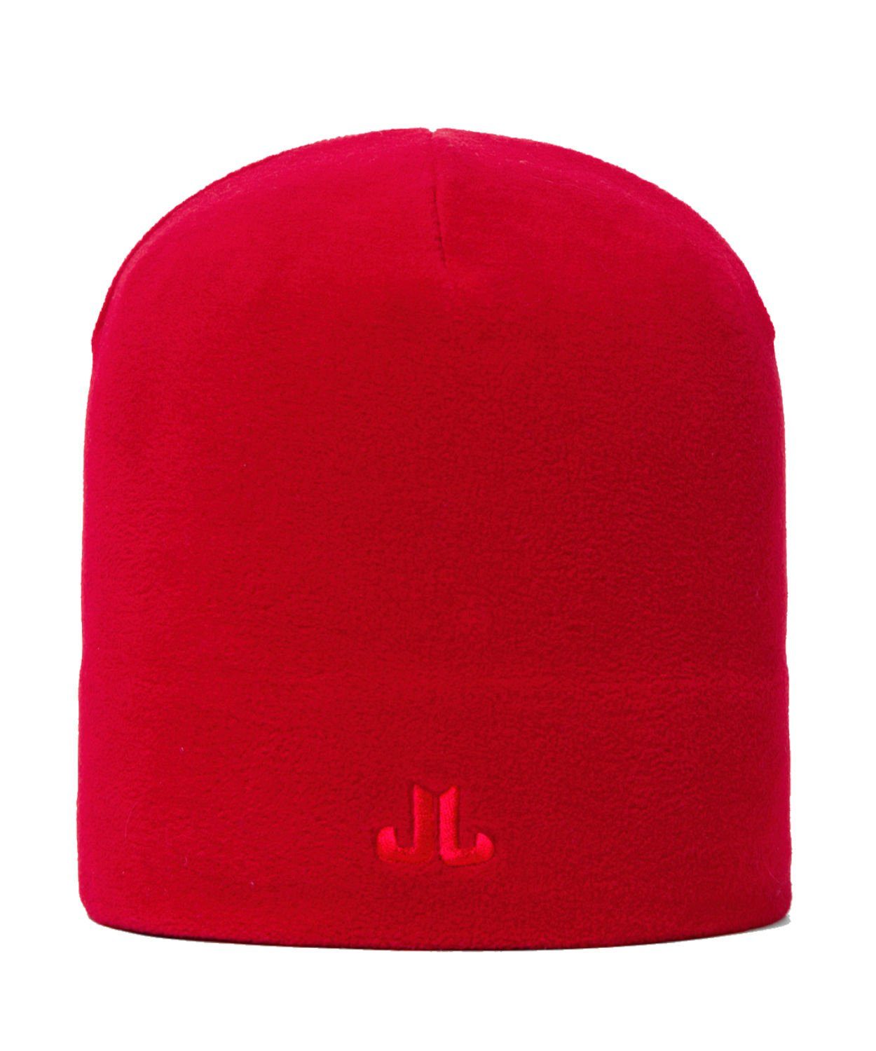 Jail Jam Strickmütze Unisex Mütze aus Microfleece, doppellagiger Bund Red