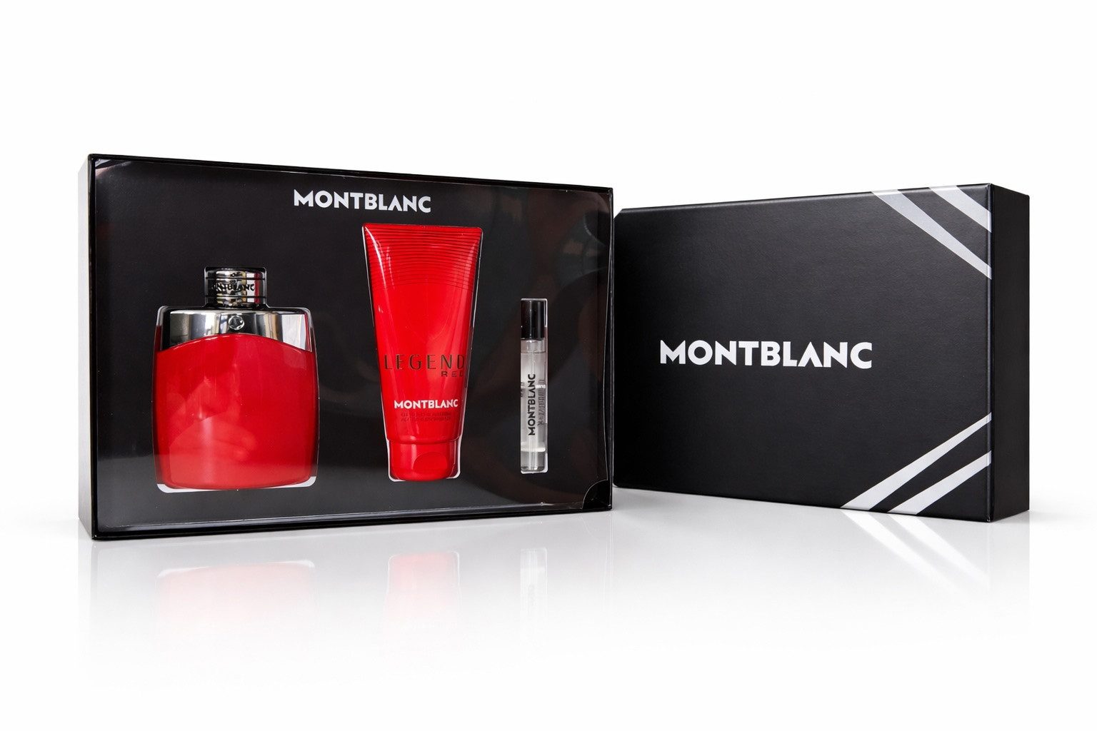 MONTBLANC Eau de Parfum Legend Red Set Eau de Parfum 100 ml & EDP 7,5 ml + Duschgel 100 ml, EDP Männerduft