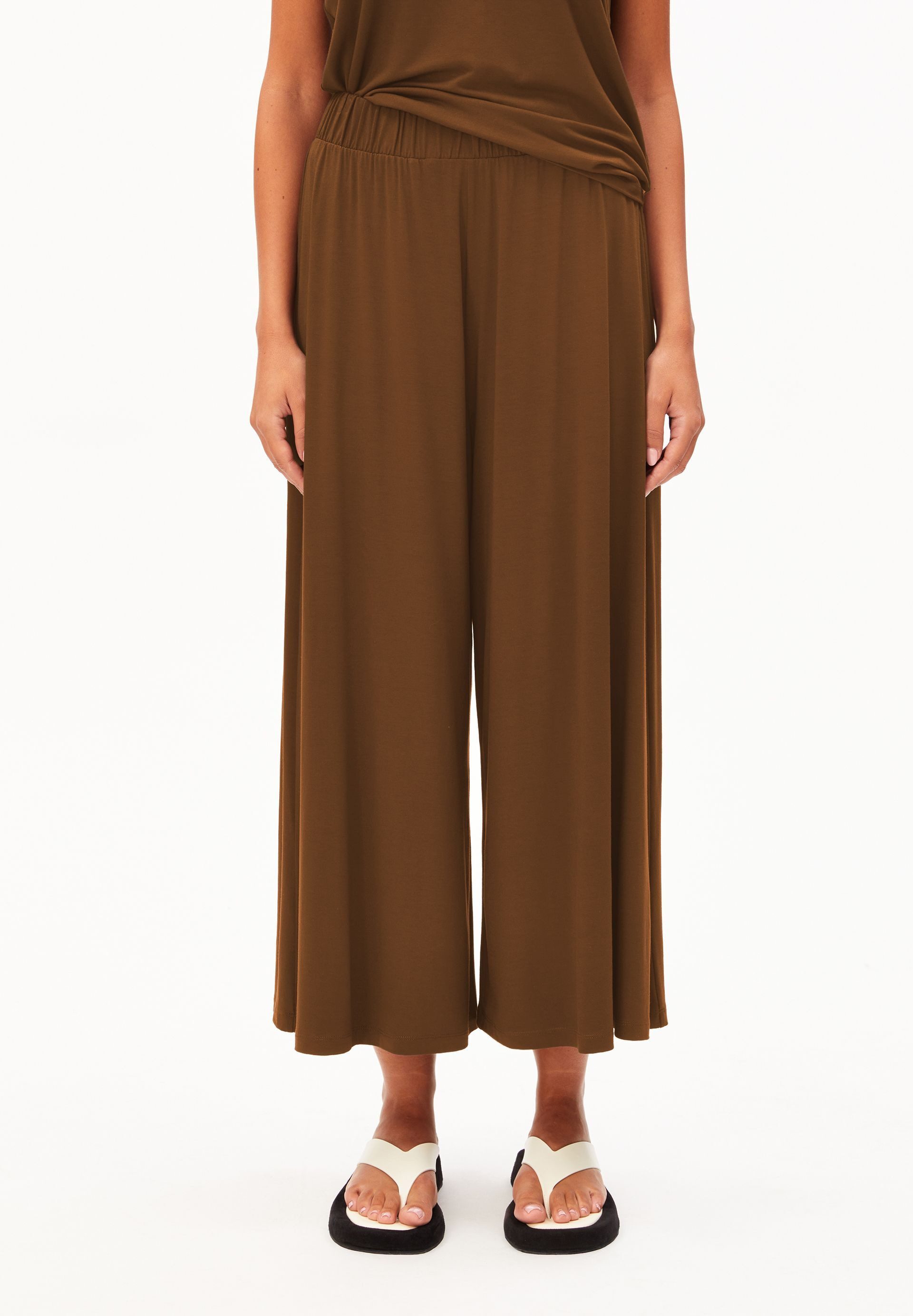 Jerseyhose CROPPED LENZING™ ECOVERO™ Viskose Mix