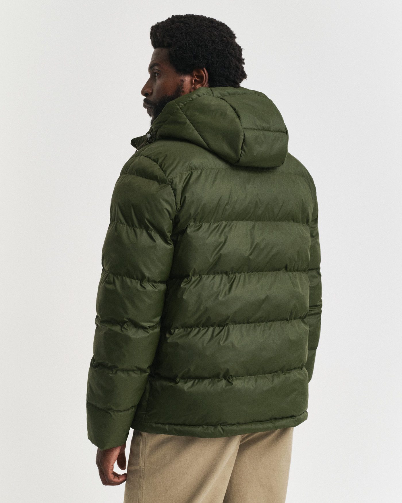 Gant Steppjacke ACTIVE CLOUD JACKET regular fit, abnehmbare Kapuze, 2-Wege-Reißverschluss