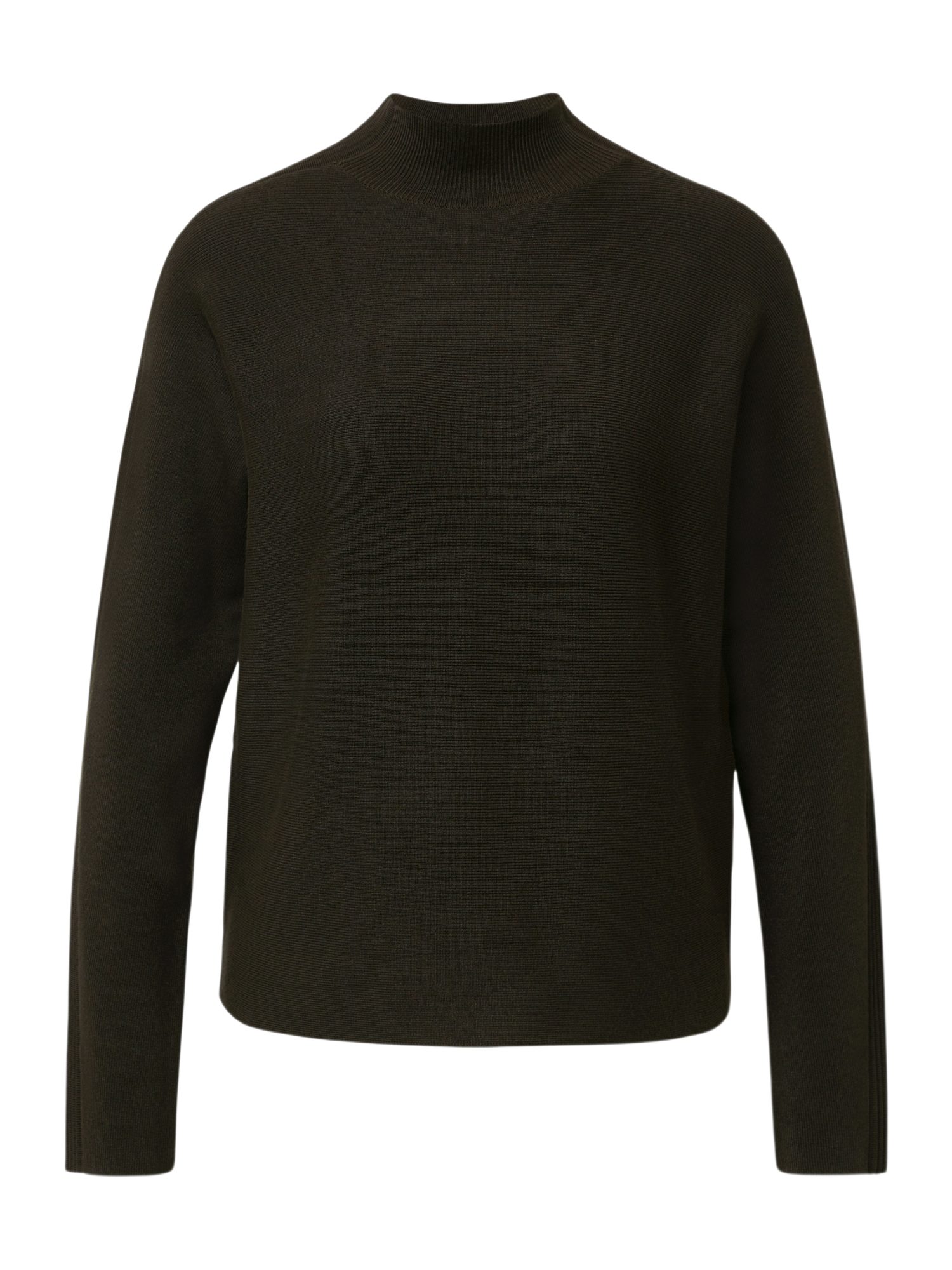 comma Langarmshirt schwarz,Casual,Viskose,Unifarben,Stehkragen,Lang,Regular Fit
