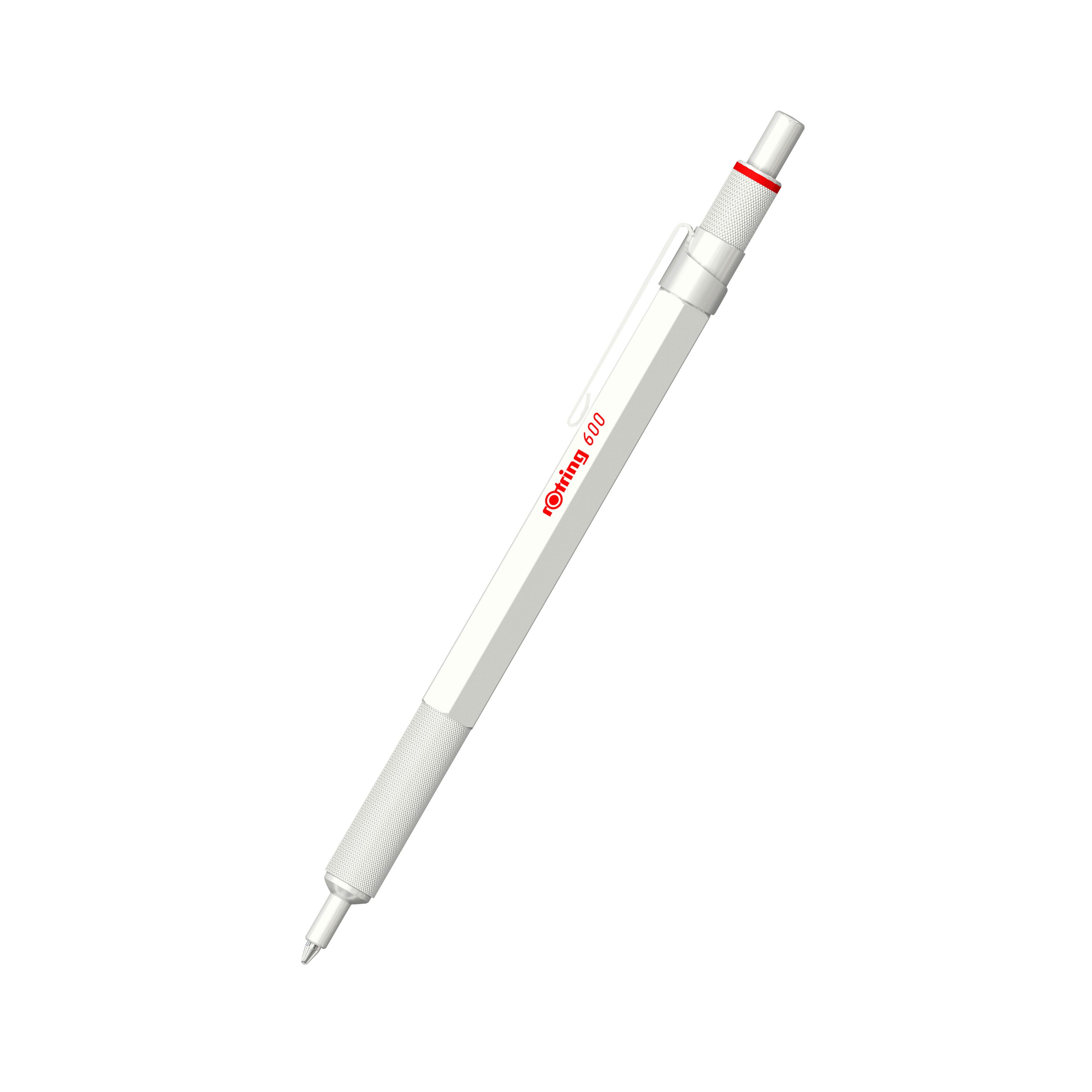 ROTRING Kugelschreiber rotring 2183890 rotring Druckkugelschreiber 600, metallic-perlweiß