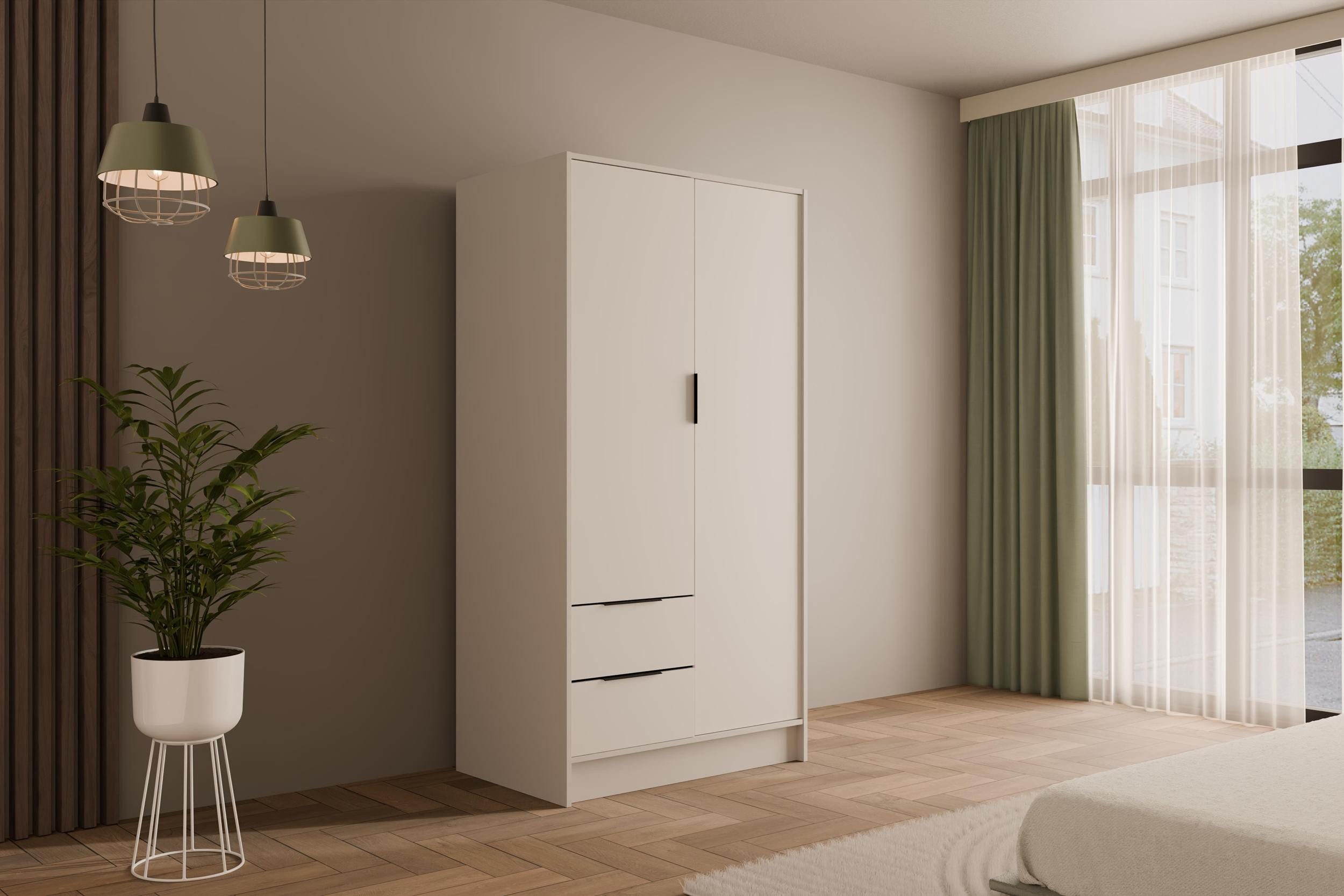 ALTDECOR Drehtürenschrank KOLIN Vielseitiger Drehtürenschrank mit Spiegeltüren Spiegel Flügeltüren