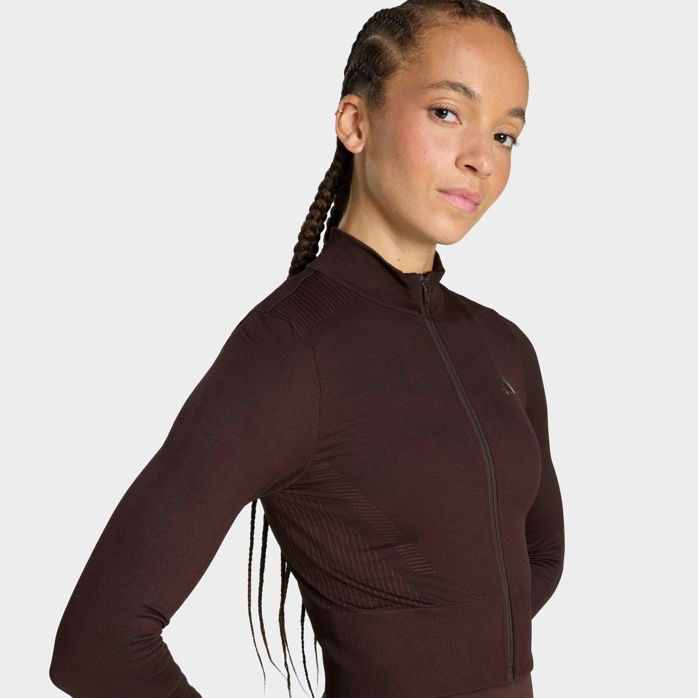 adidas Performance Rollkragenpullover WORKOUT ESSENTIALS, DURCHGEHENDER REISSVERSCHLUSS, STRICK