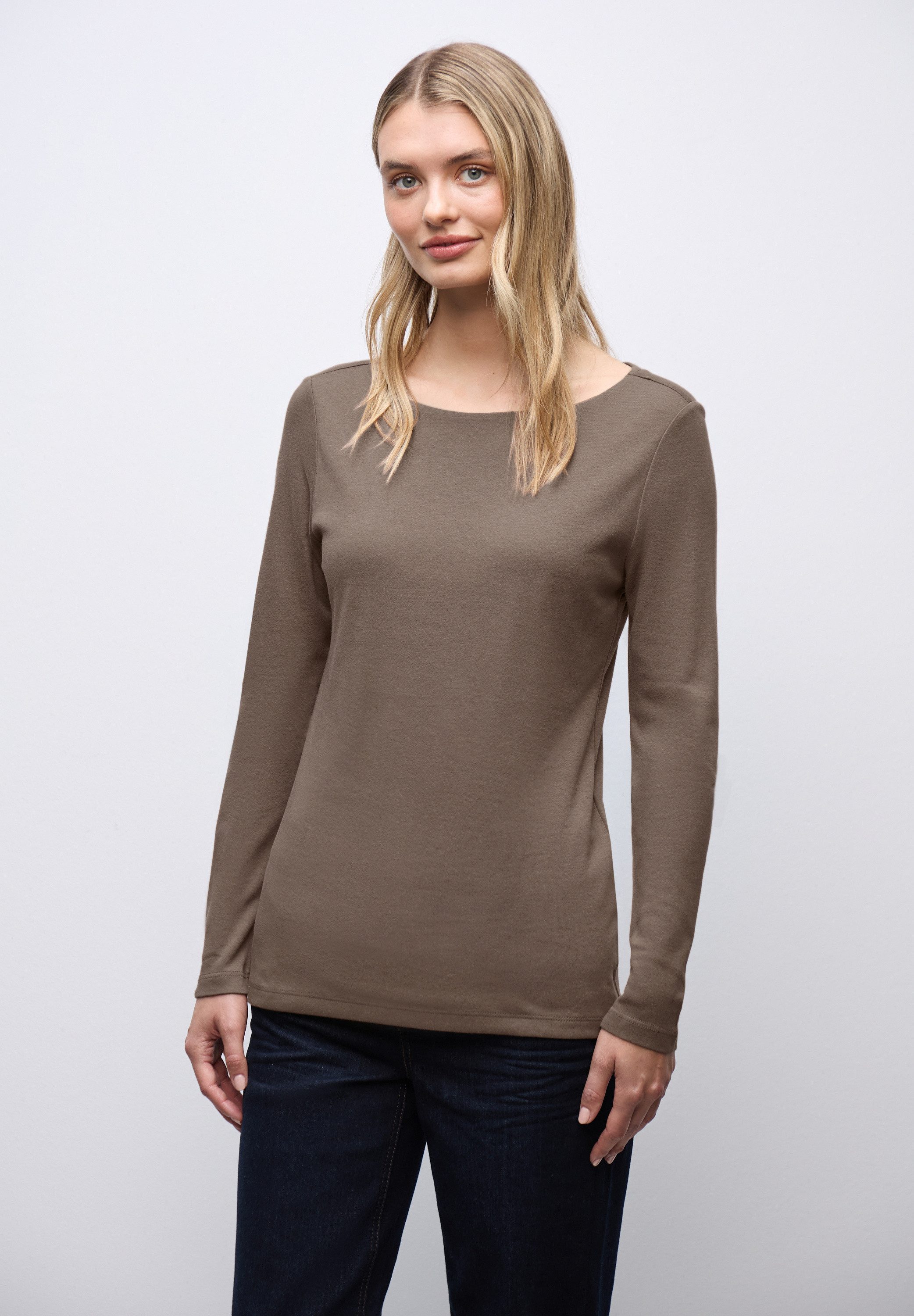 STREET ONE Langarmshirt im soften Baumwoll-Mix