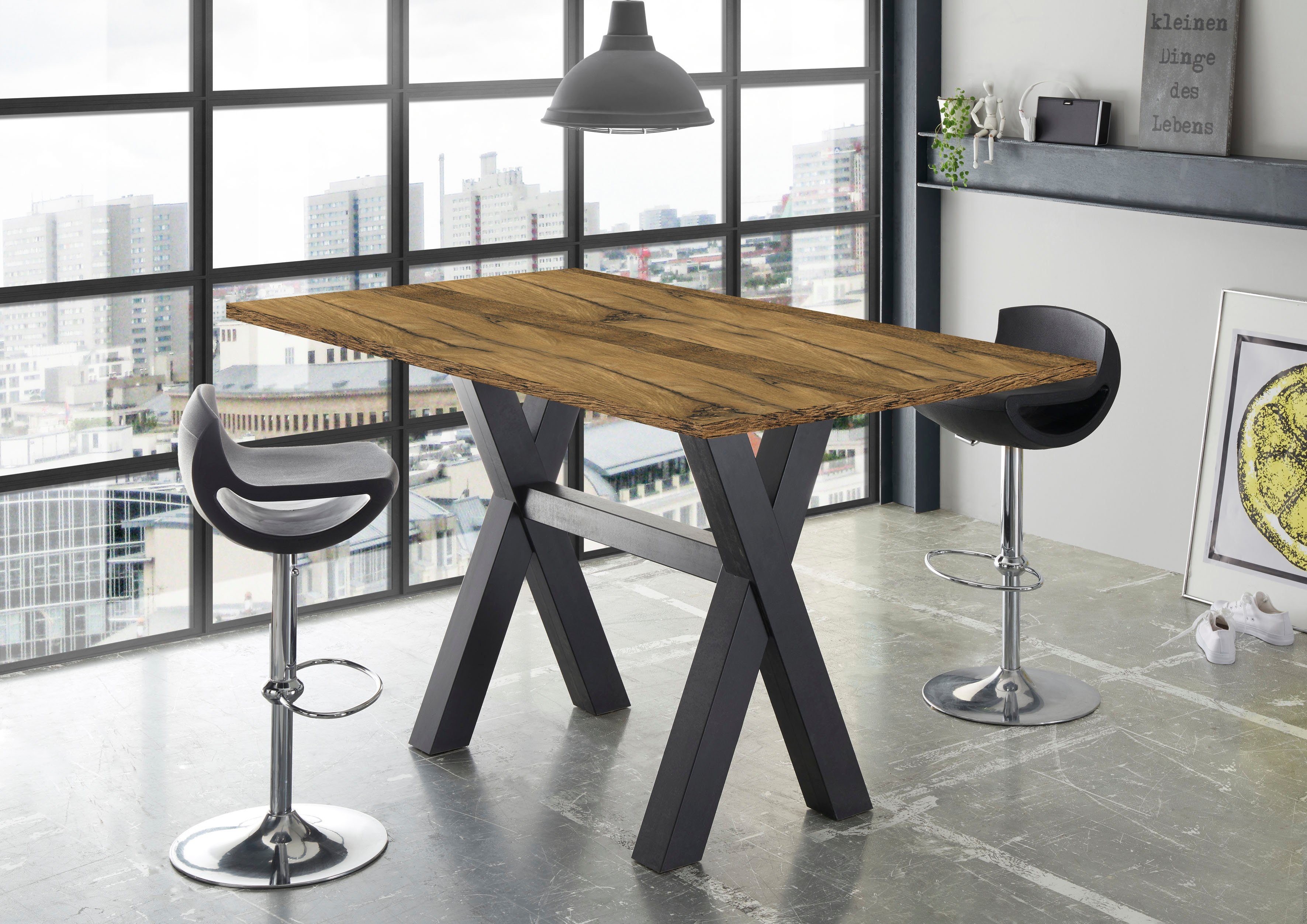 Mäusbacher Bartisch, Gestell in X-Form (Breite günstig online kaufen