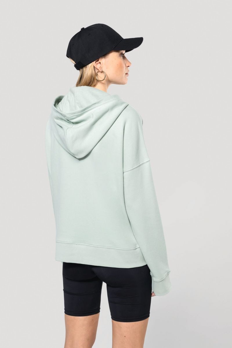 Kariban Kapuzenpullover Bio-Damen-Sweatshirt Lounge mit Kapuze