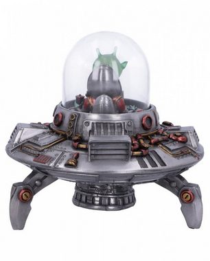 Horror-Shop Dekofigur First Contact Alien & UFO Sci-Fi Figur 14cm