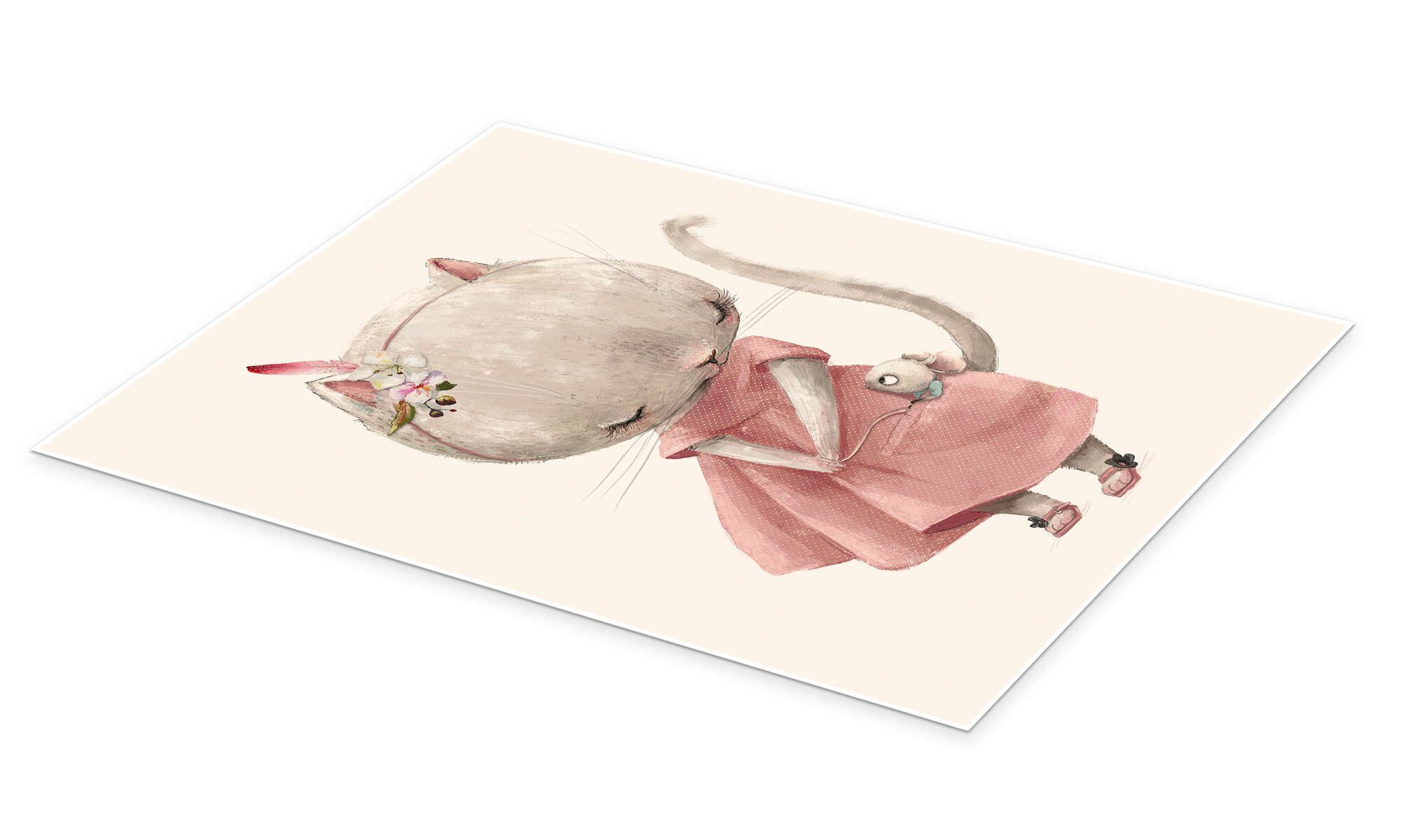 Posterlounge Wandbild Mein kleiner Mäusefreund, Eve Farb, erhältlich als Poster, Leinwandbild, Wandsticker oder Acrylglasbild