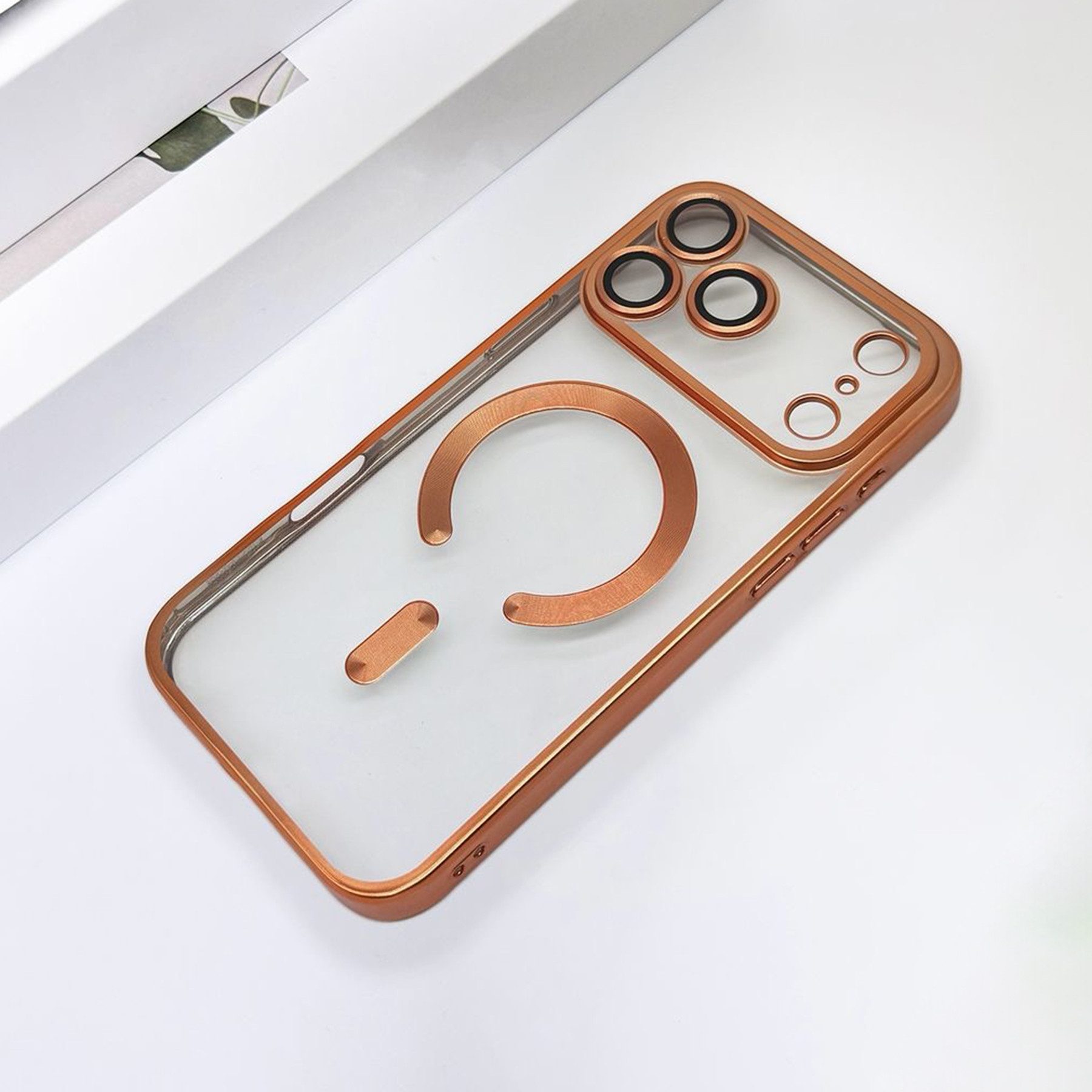 Wörleonline Handyhülle für iPhone 17 Pro / iPhone 17 Pro Max mit integriertem Kameraschutz 6,3 Zoll, in passendem Farbton zur Originalfarbe, MagSafe kompatible  – Bild 4 von 4