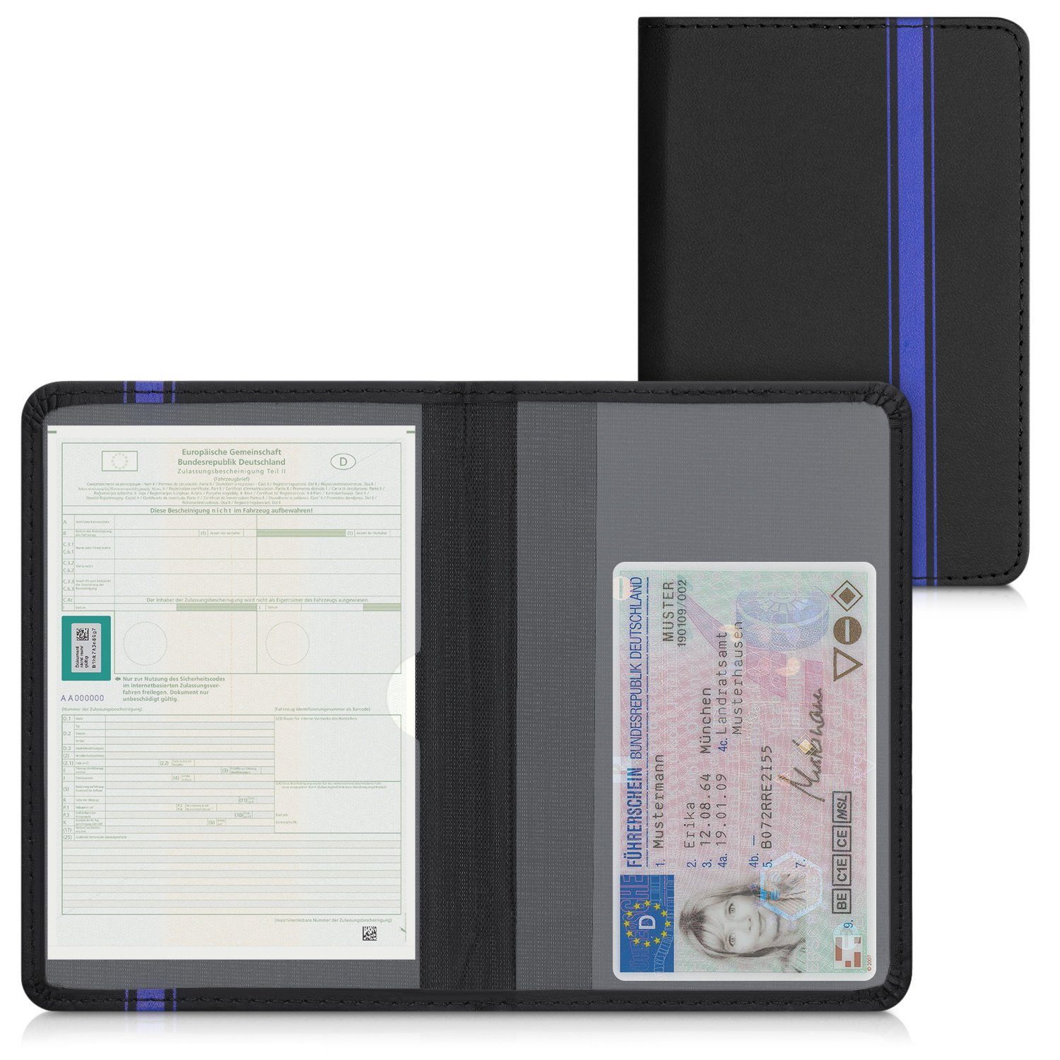 kwmobile Etui Fahrzeugschein Hülle mit Kartenfächern, günstig online kaufen