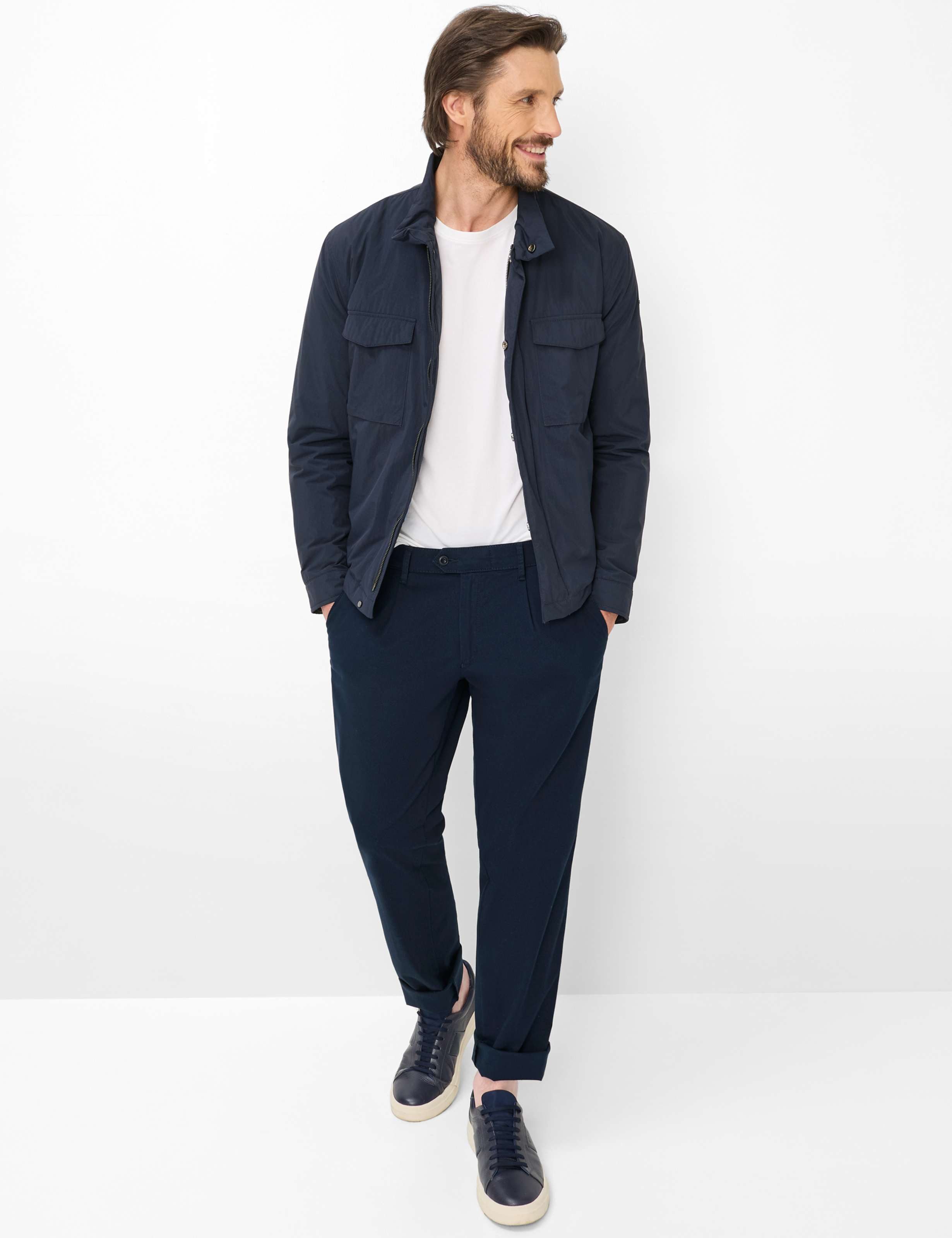 EUREX by BRAX Bundfaltenhose Style LUIS