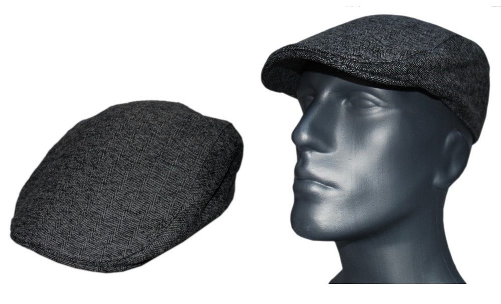 Cool4 Schiebermütze CLASSIC FLATCAP Baumwolle Heringbone Fischgrät Klassisc günstig online kaufen