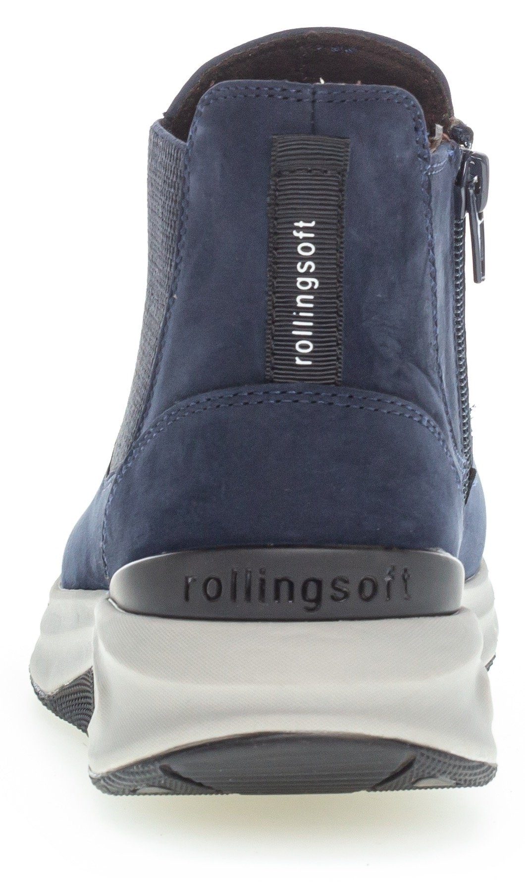 Blau der Ferse mit Logo (blue) Rollingsoft an Chelseaboots Gabor