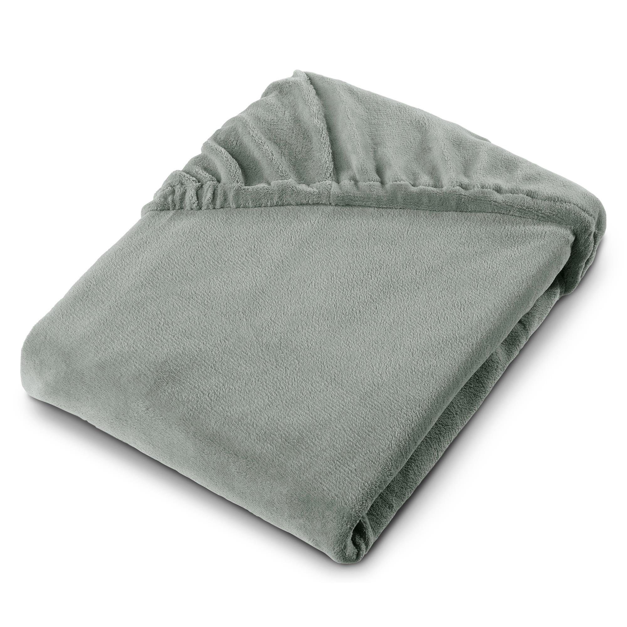aqua-textil Spannbettlaken Feelwell Spannbettlaken Fleece 90x200-100x200cm günstig online kaufen