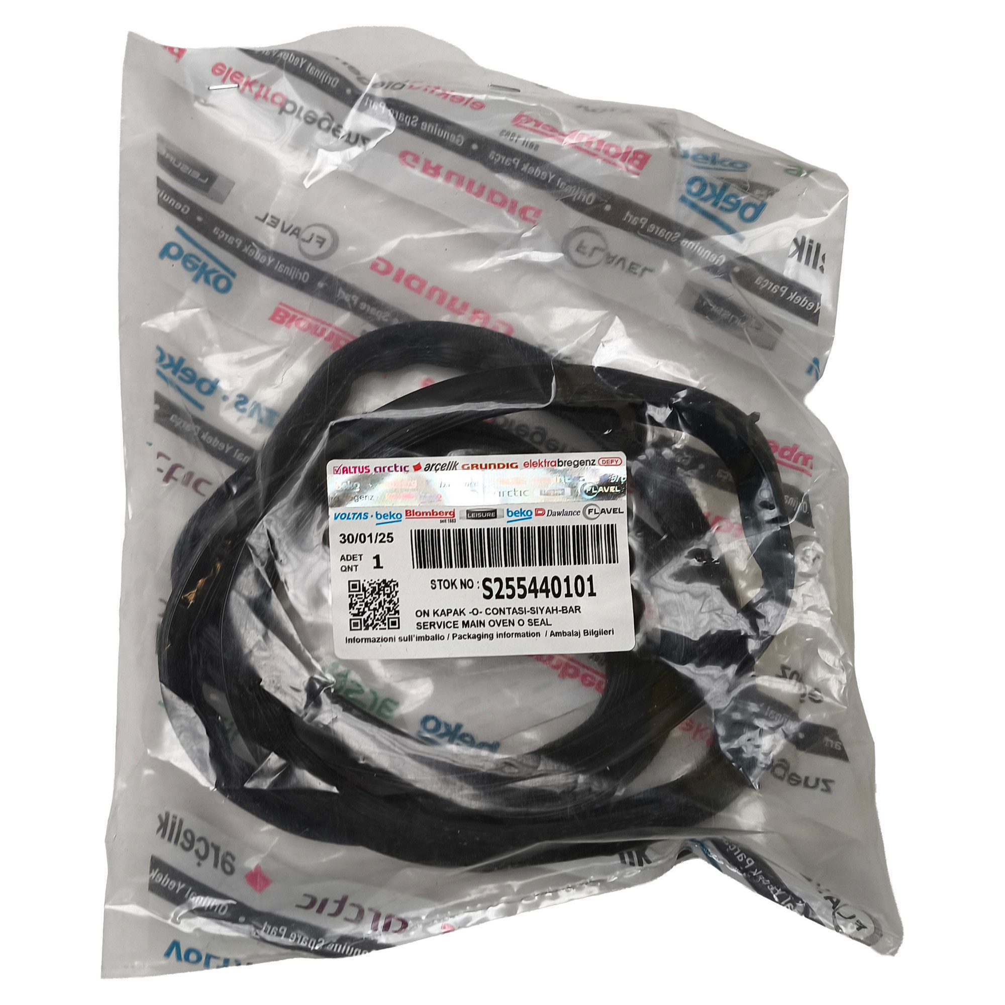 BEKO Dichtband Türdichtung 255440101 mit 4 Haken für Backofen Herd