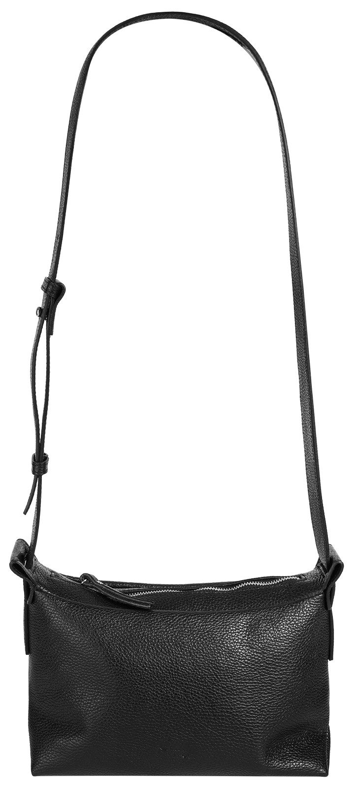 Cluty Umhängetasche, echt Leder, Made in Italy