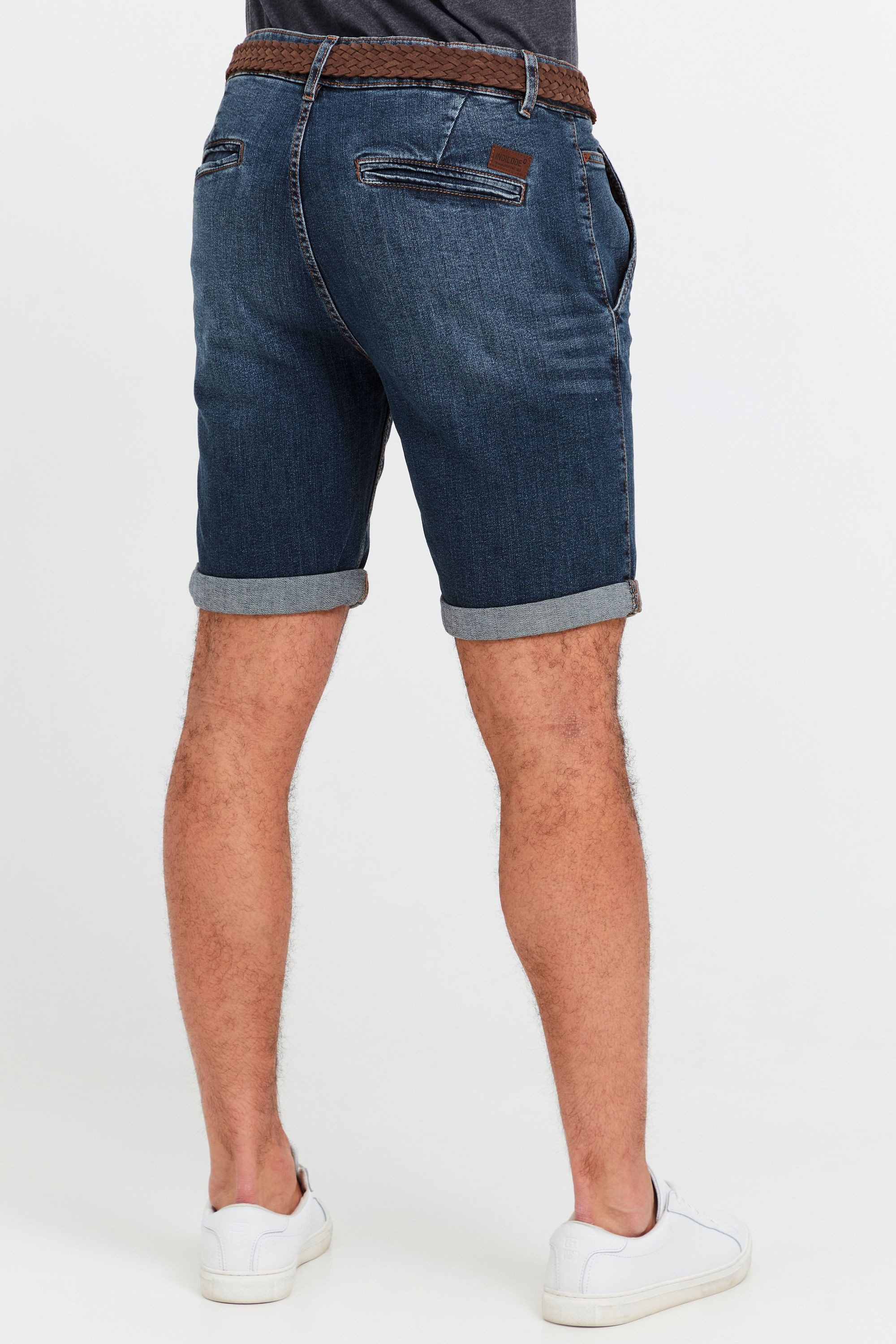 Indicode Jeansshorts IDQuincy Kurze Hose mit Gürtel