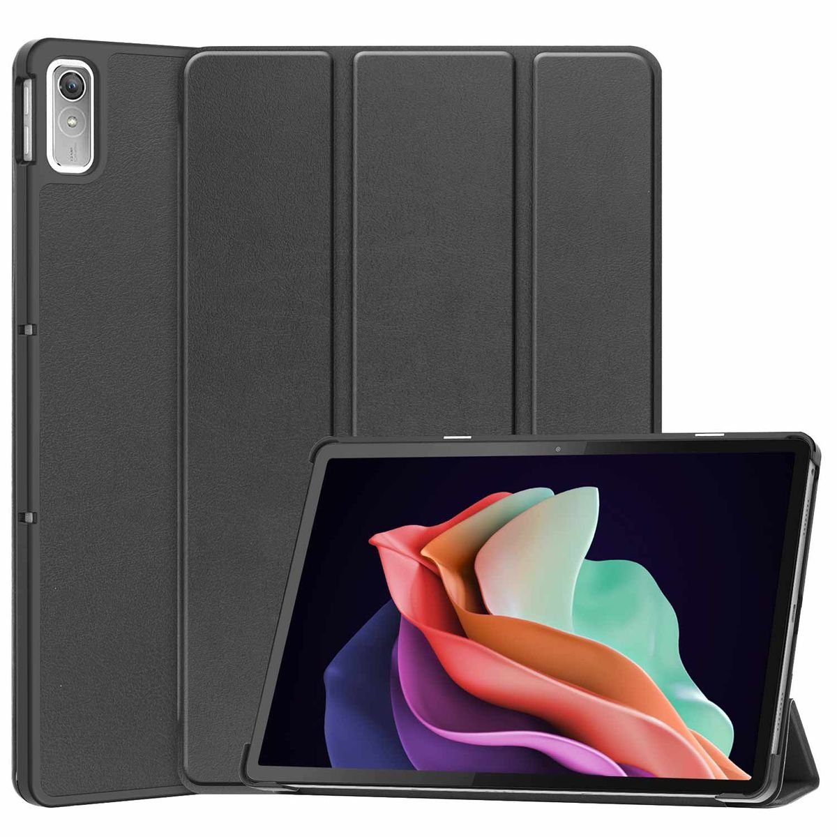 Wigento Tablet-Hülle Für Lenovo Tab P11 2. Gen 11.5 Zoll / Pad Plus 2023 Tablet Tasche 3 folt Wake UP Smart Cover Etuis Schutz Case