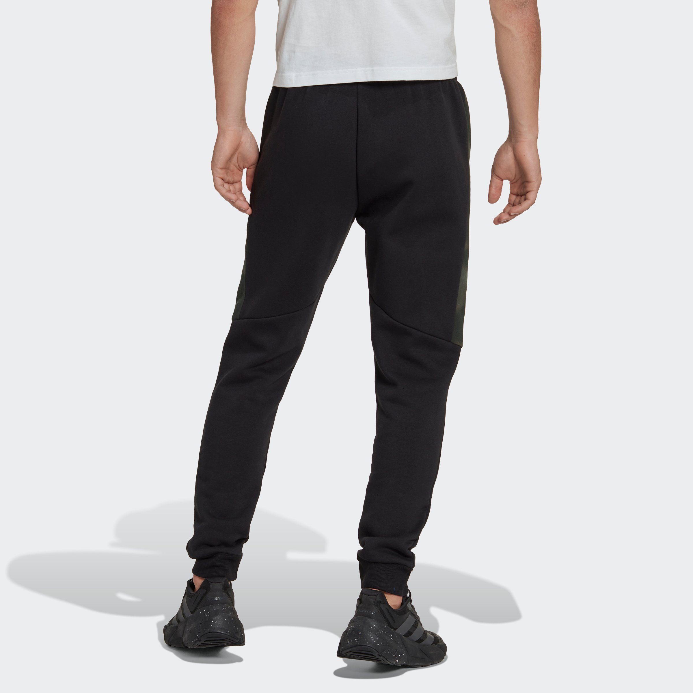 CAMO PRINT BLACK Sportswear Jogginghose HOSE (1-tlg) adidas ESSENTIALS FLEECE