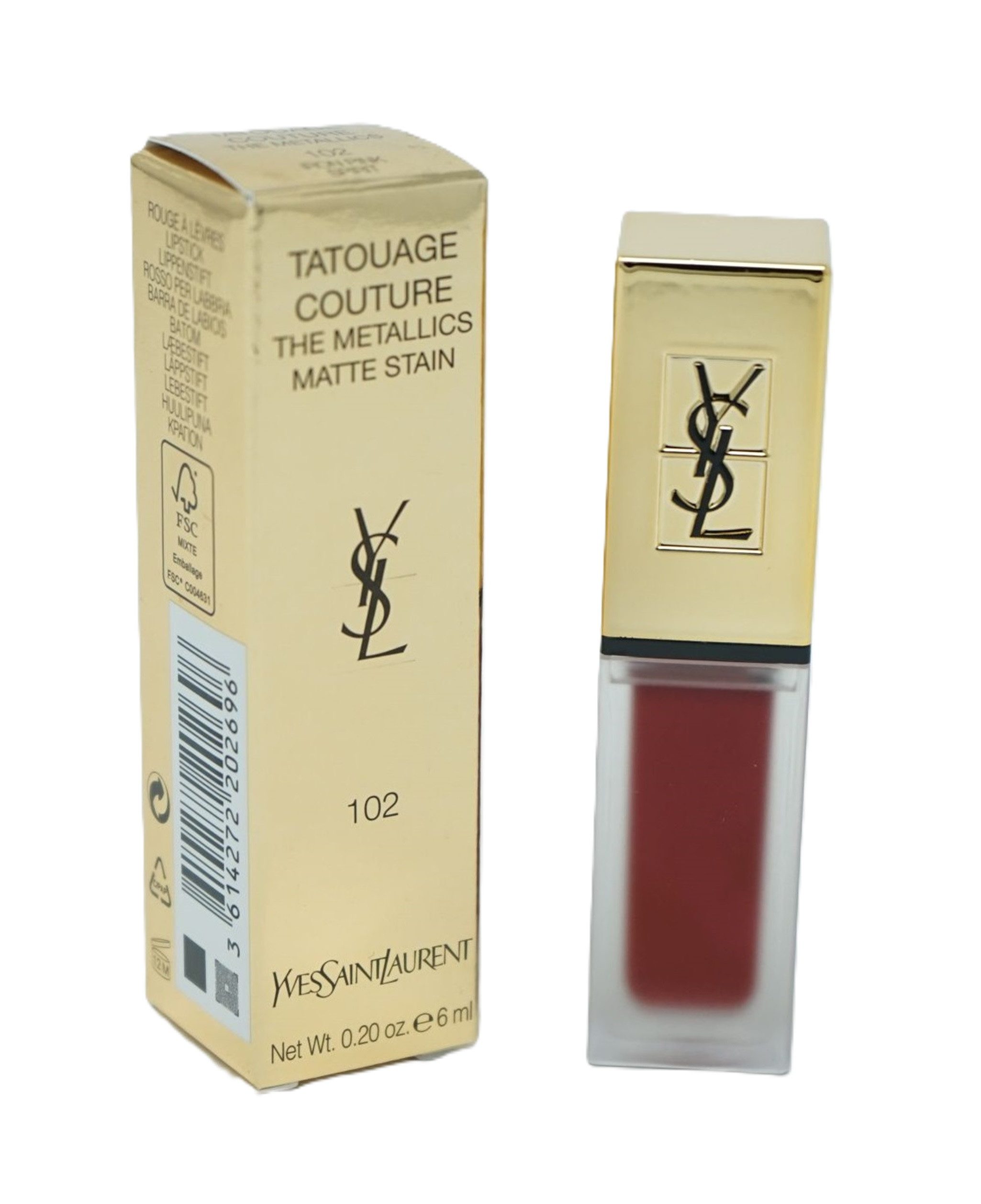 YVES SAINT LAURENT Lipgloss Yves saint Laurent Tatouage Lipgloss 102 Iron Pink Spirit