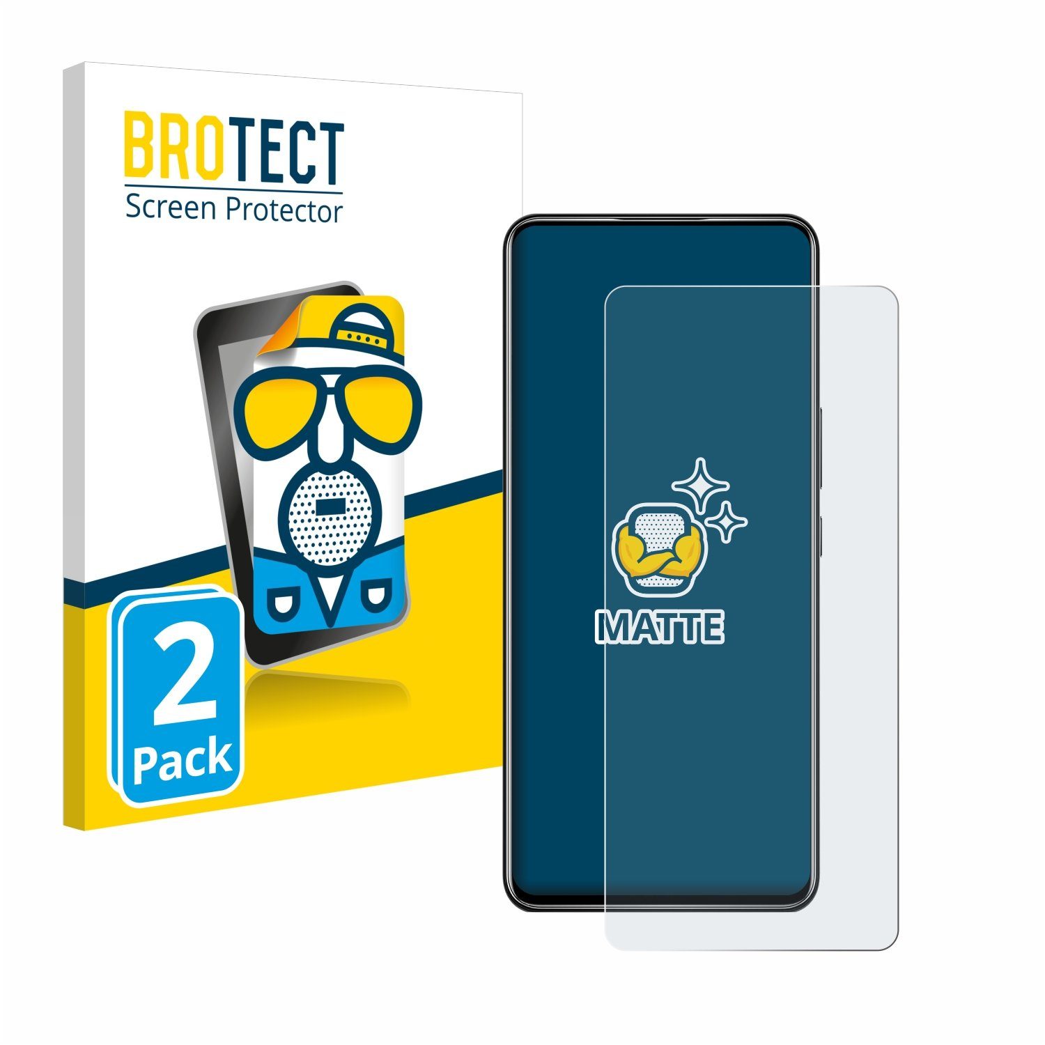 BROTECT Schutzfolie für ZTE Axon 30 5G, Displayschutzfolie, 2 Stück, Folie matt entspiegelt