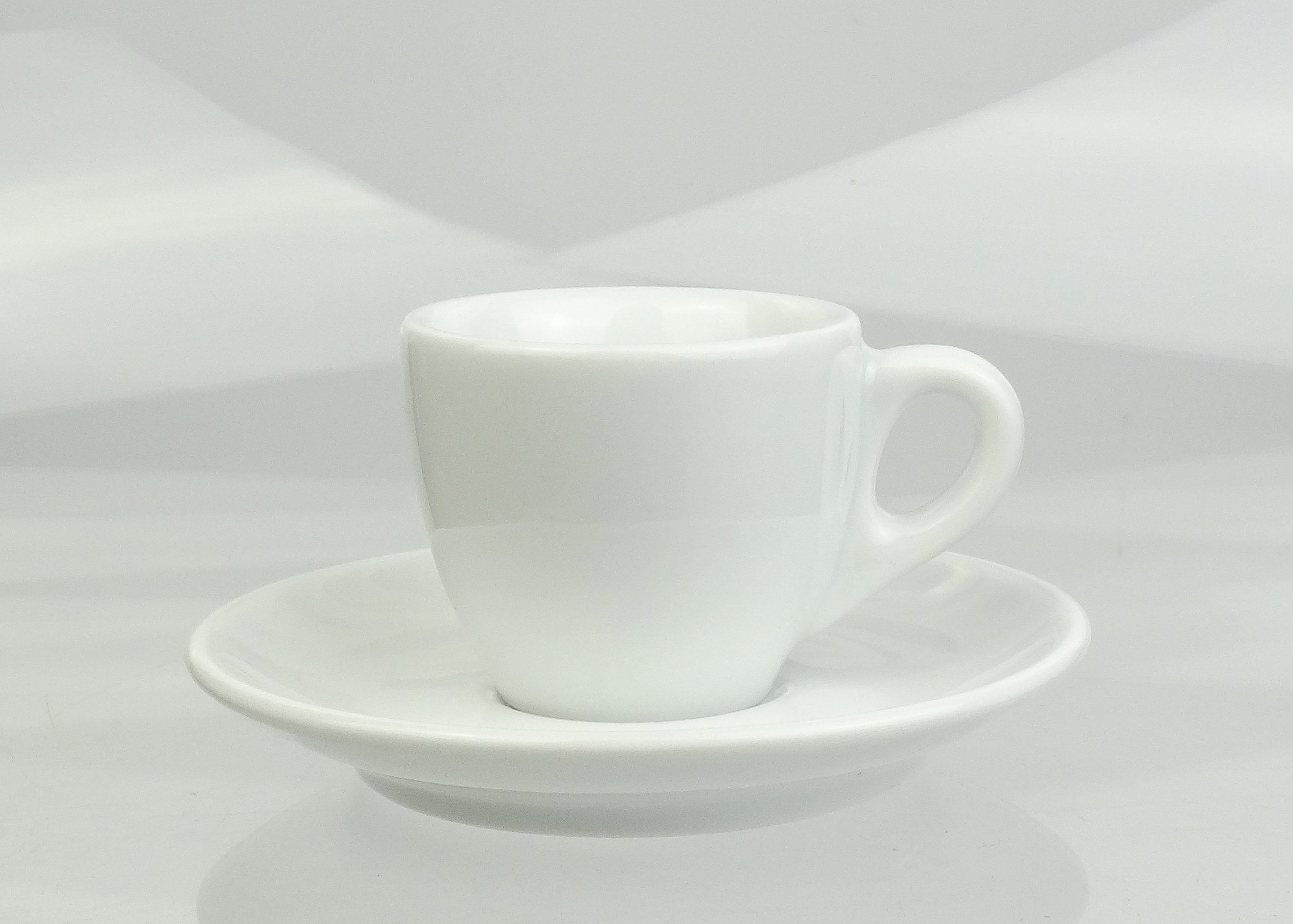 Ancap Espressotasse dickwandig, weiss, Made in Italy, Porzellan