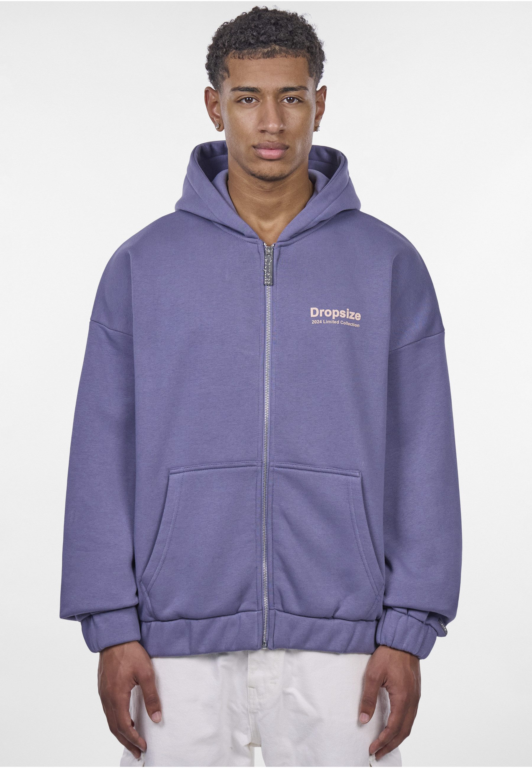 Dropsize Sweatjacke Dropsize HEAVY OVERSIZE LIMITED ZIP-HOODIE