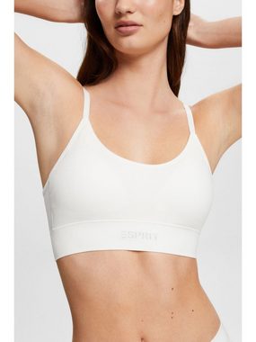 Esprit Bügelloser BH Nahtloses, wattiertes Bustier mit Logo