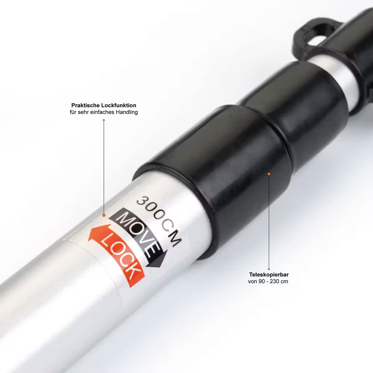 Zamper Zeltstange Multifunktionale Alu Aufstell-Stangen 90-230cm Zeltstange günstig online kaufen