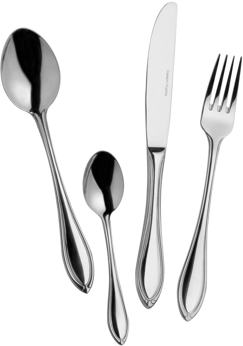 Mulex Besteck-Set Boston (30-tlg), 6 Personen, Edelstahl 18/0, spülmaschinengeeignet