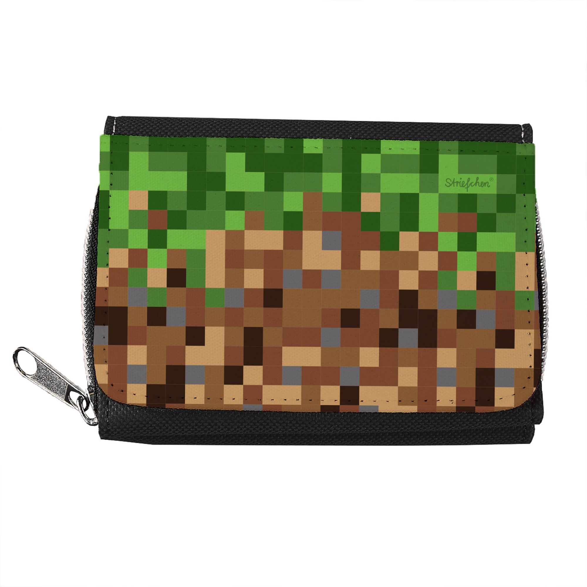 Striefchen Geldbörse für Kinder & Teenager mit Pixel Motiv für Gaming Fans