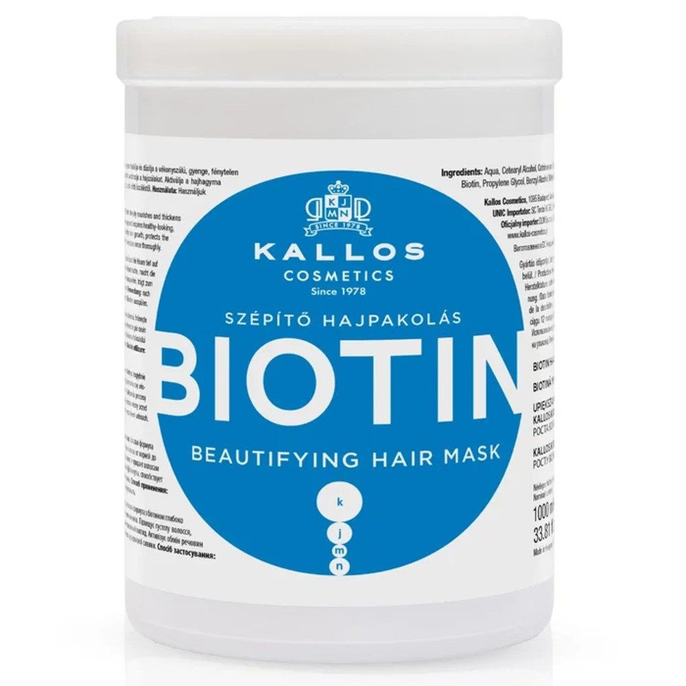 Kallos Cosmetics Haarmaske Kallos Biotin Kjmn Maske 1 L