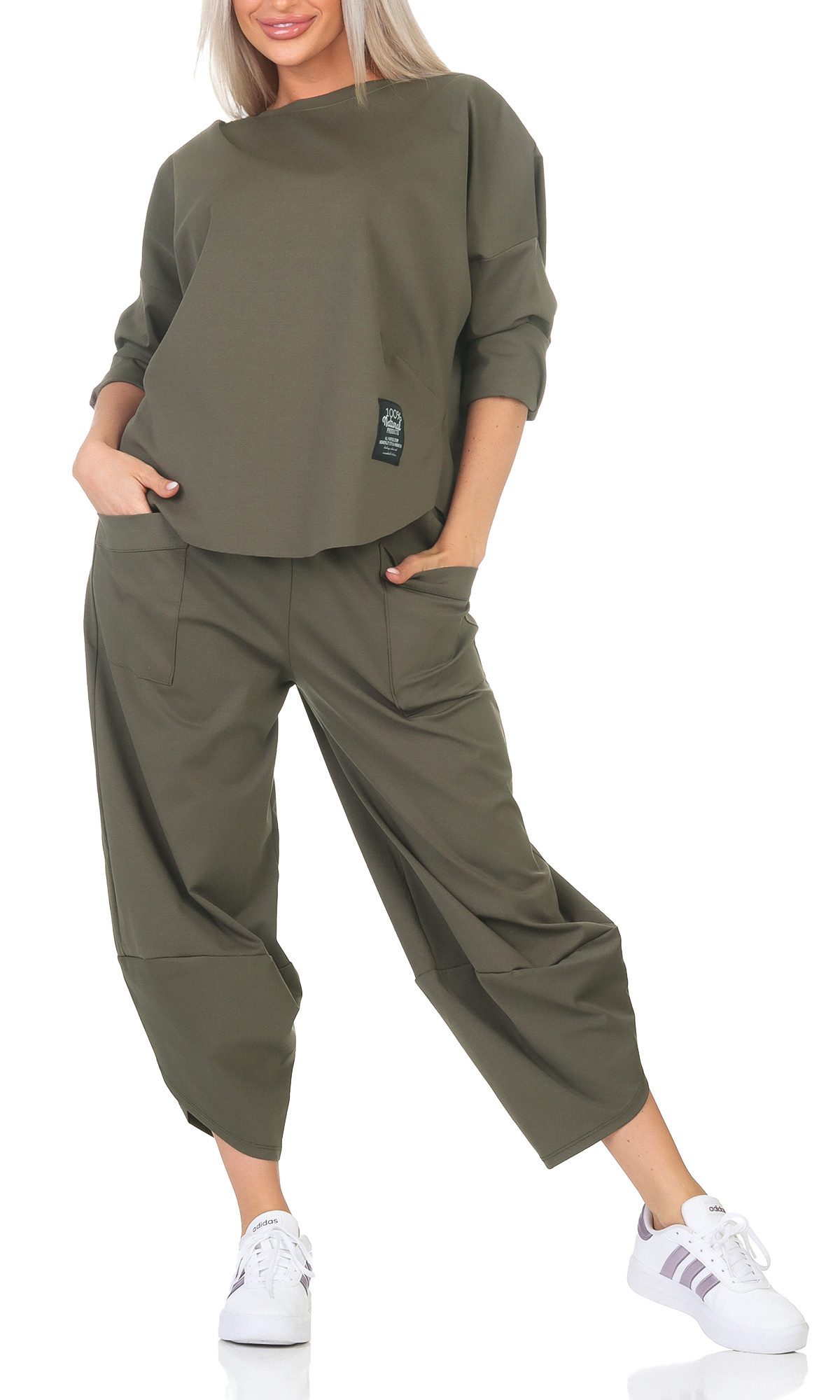 simaranda Jogginganzug Damen Jogginganzug 6171 36-42 Olive günstig online kaufen