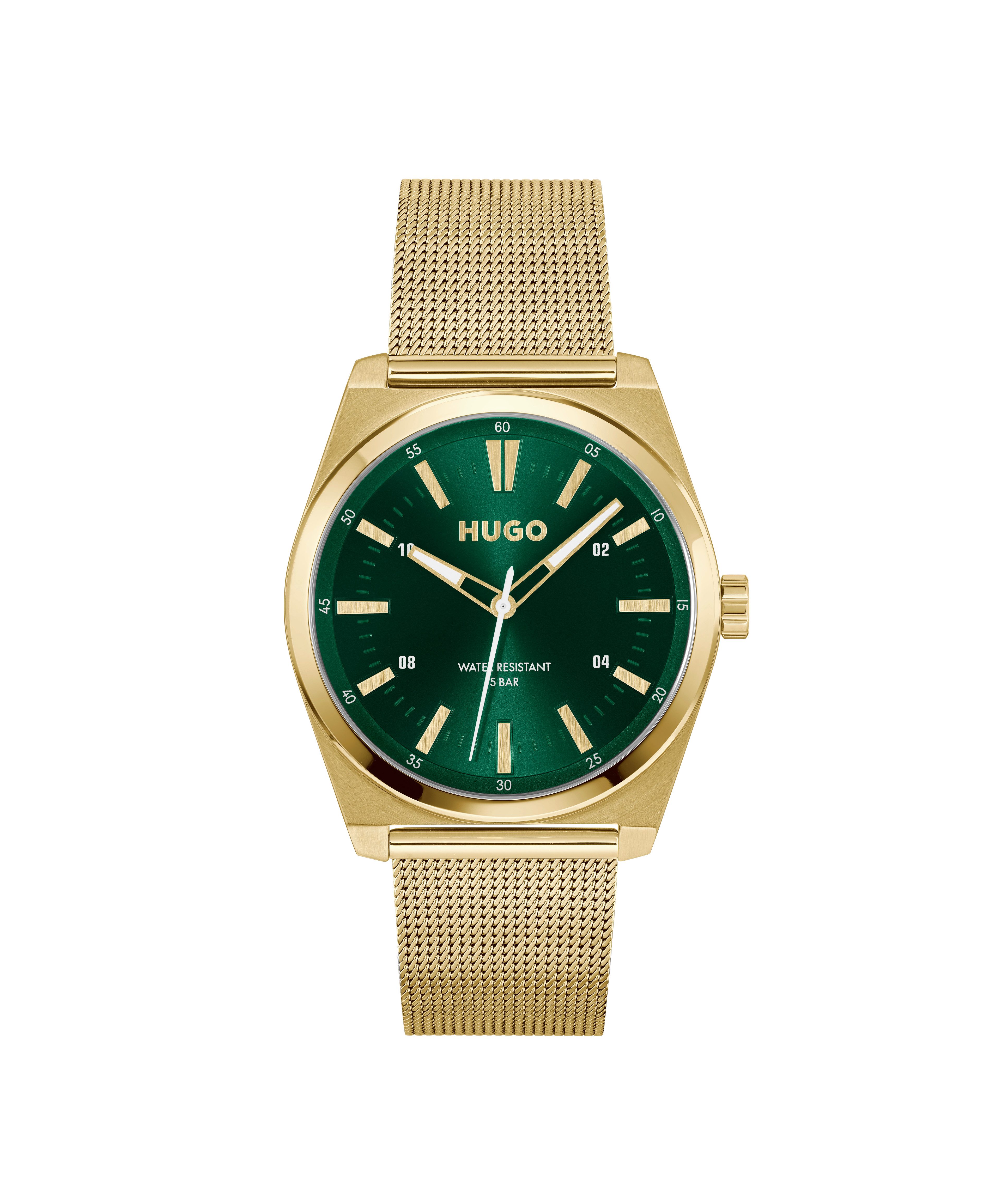 HUGO Quarzuhr #ARK 1530441, Armbanduhr, Herrenuhr, Edelstahlarmband, analog günstig online kaufen