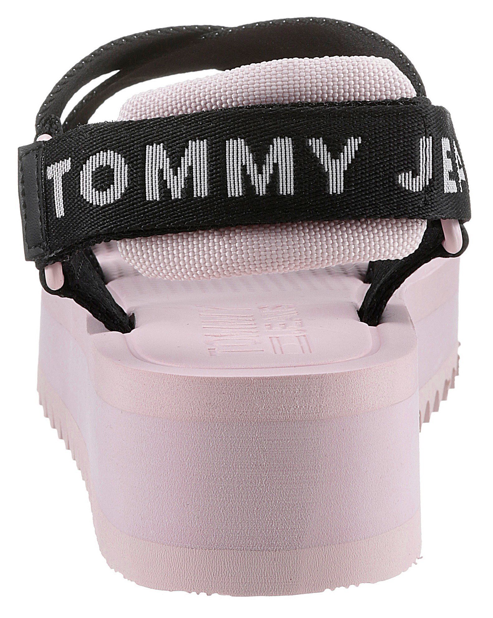 im FLTFRM SNDL Tommy Trekkinglook Riemchensandale EVA Jeans TOMMY JEANS rose-schwarz