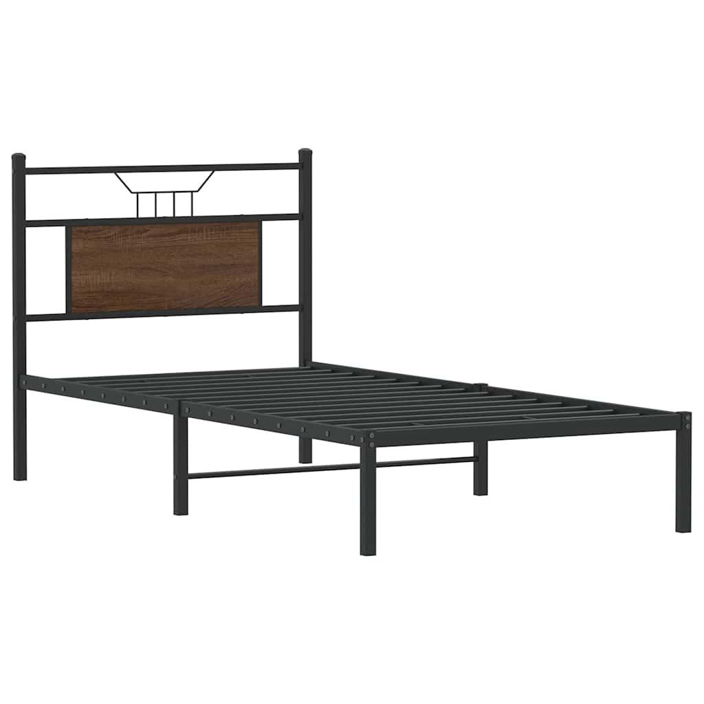 vidaXL Bett Bettgestell ohne Matratze Braun günstig online kaufen