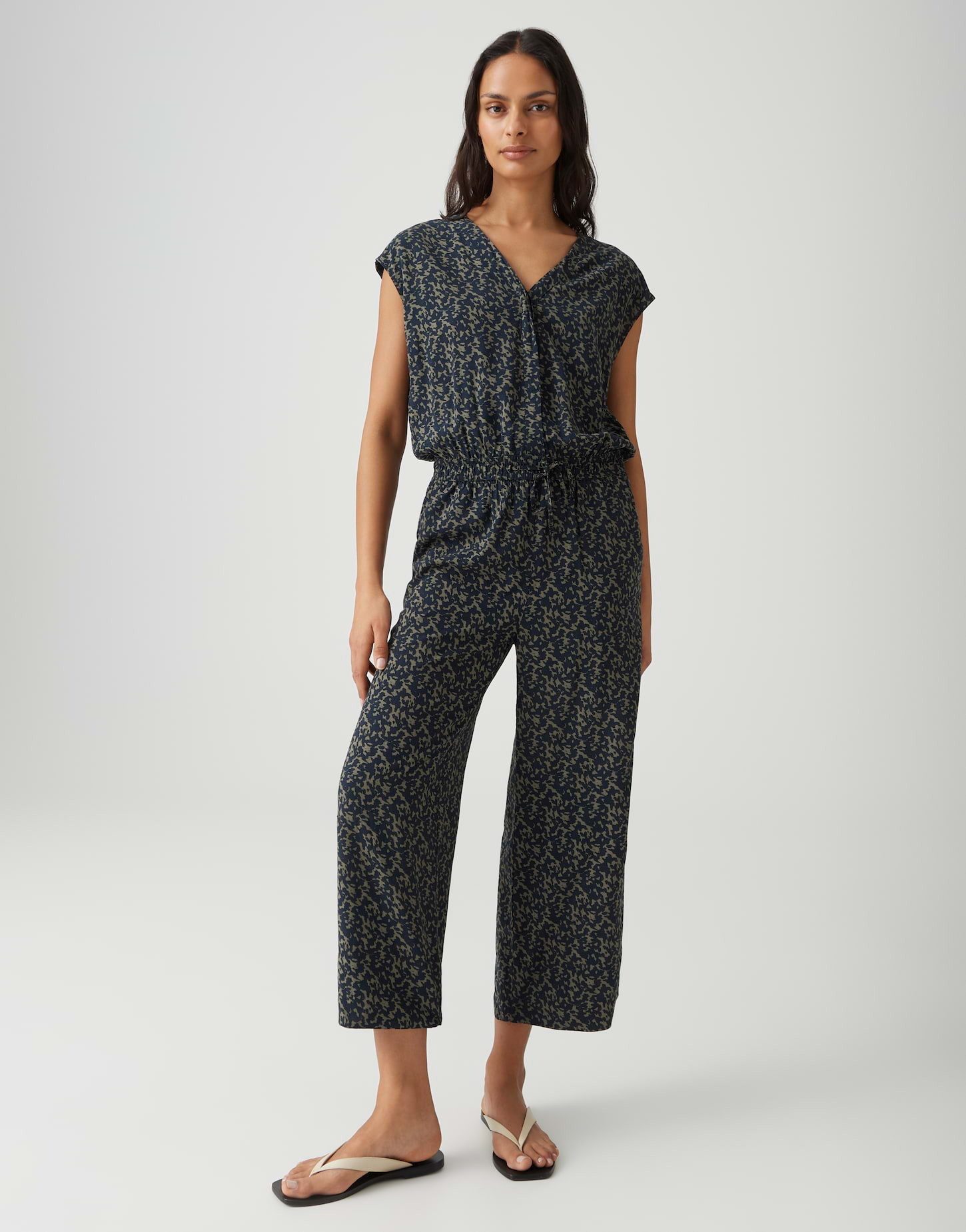 OPUS Jumpsuit MONELI SHADOW Wide mit abstrakten Printdesign