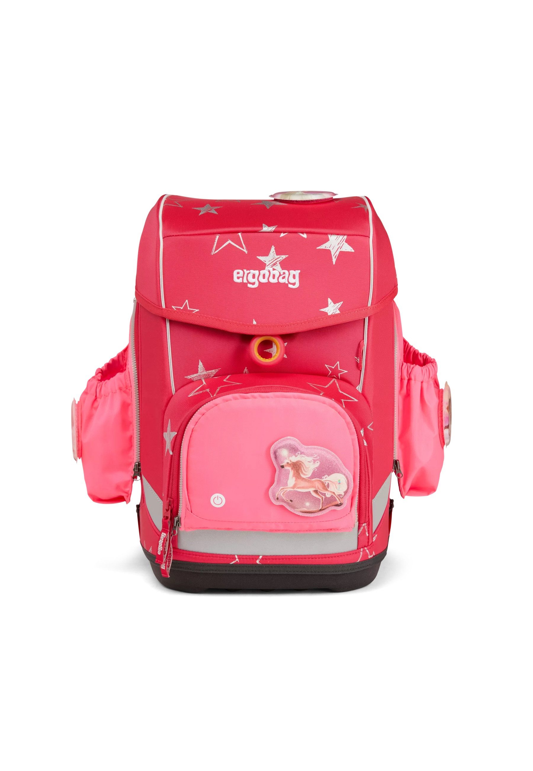 ergobag Schulranzen Fluo LED Seitentaschen Set ., reflektierend