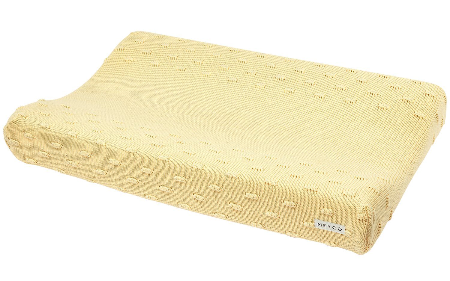 Meyco Baby Wickelauflagenbezug Knots Soft Yellow (1-tlg), 50x70cm