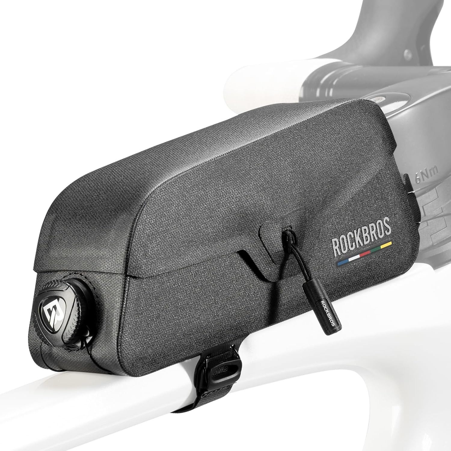 ROCKBROS Fahrradtasche Wasserdichte magnetische Fahrrad-Oberrohrtasche 0,6L für Rennrad MTB