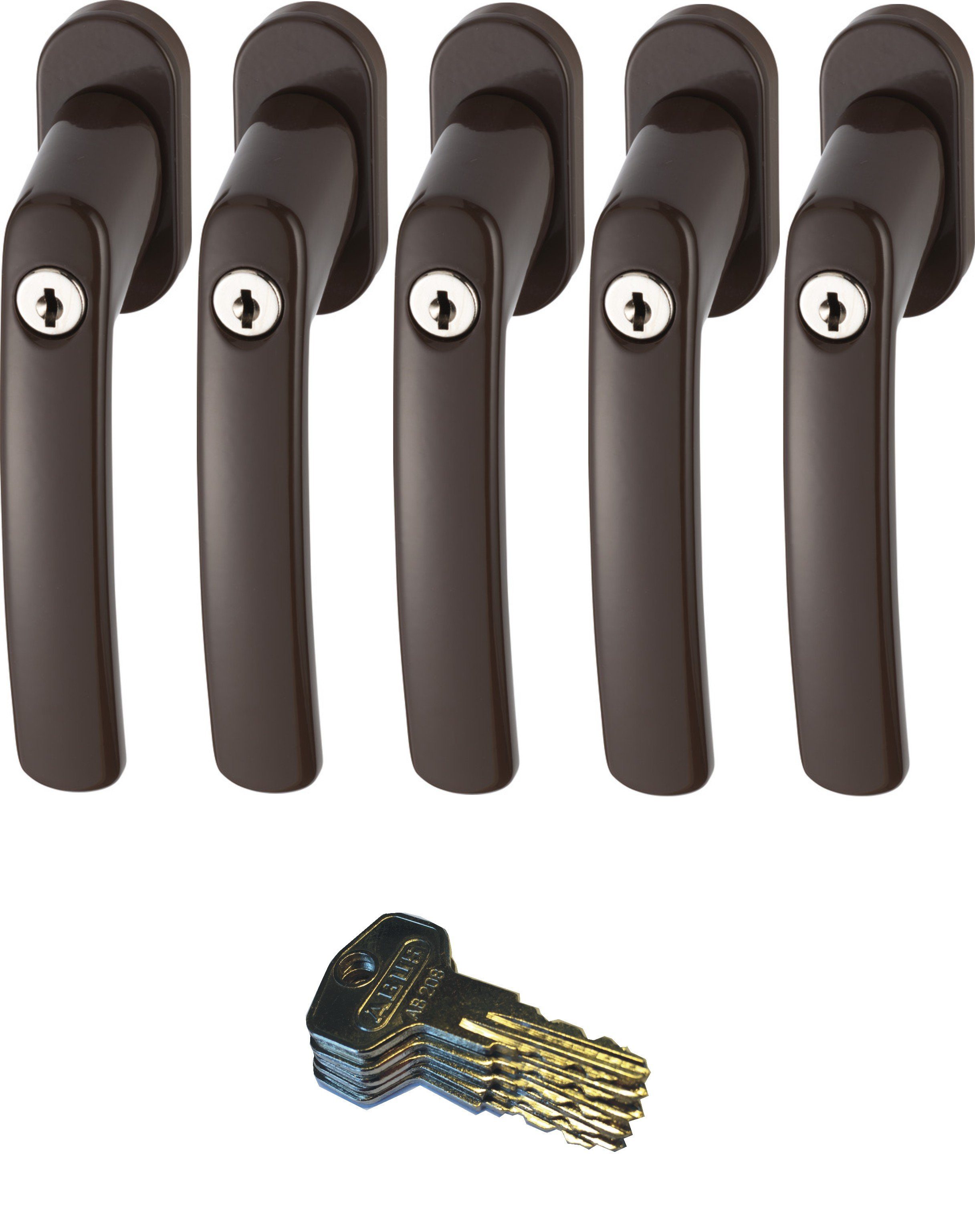 ABUS Fenstergriff ABUS FG200 Weiß, Braun, günstig online kaufen