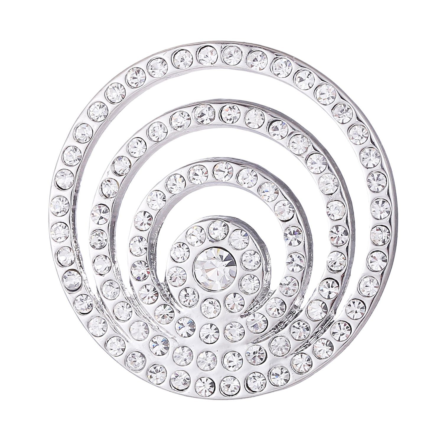 Amulett 33 Halskette Coin, Coin (2-tlg), im roségold Zirkonia cm 70 Kette Ringe austauschbarem Samtbeutel mm silber roségold, inkl. Kette Morella mit mit Anhänger