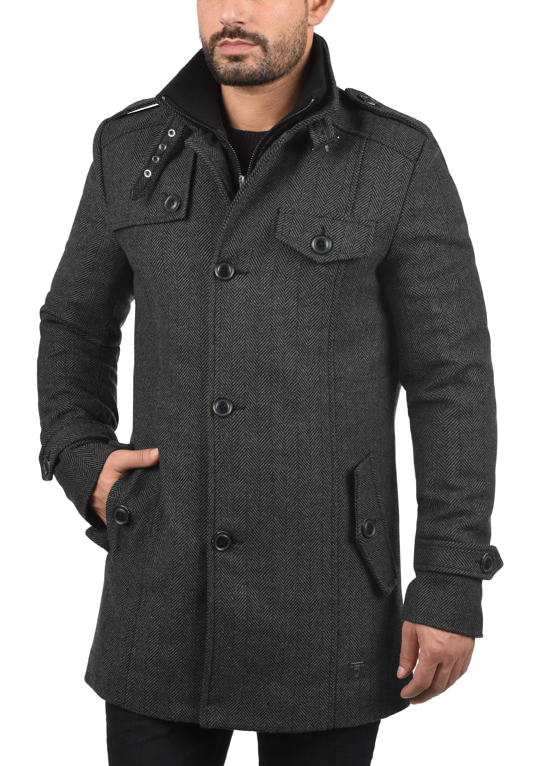 Indicode Kurzmantel IDBrandan Mantel mit Stehkragen